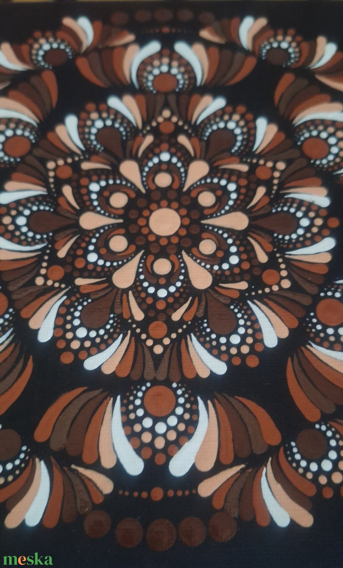 Föld Energia Mandala 10�10cm - otthon & életmód - dekoráció - spiritualitás - mandala - Meska.hu