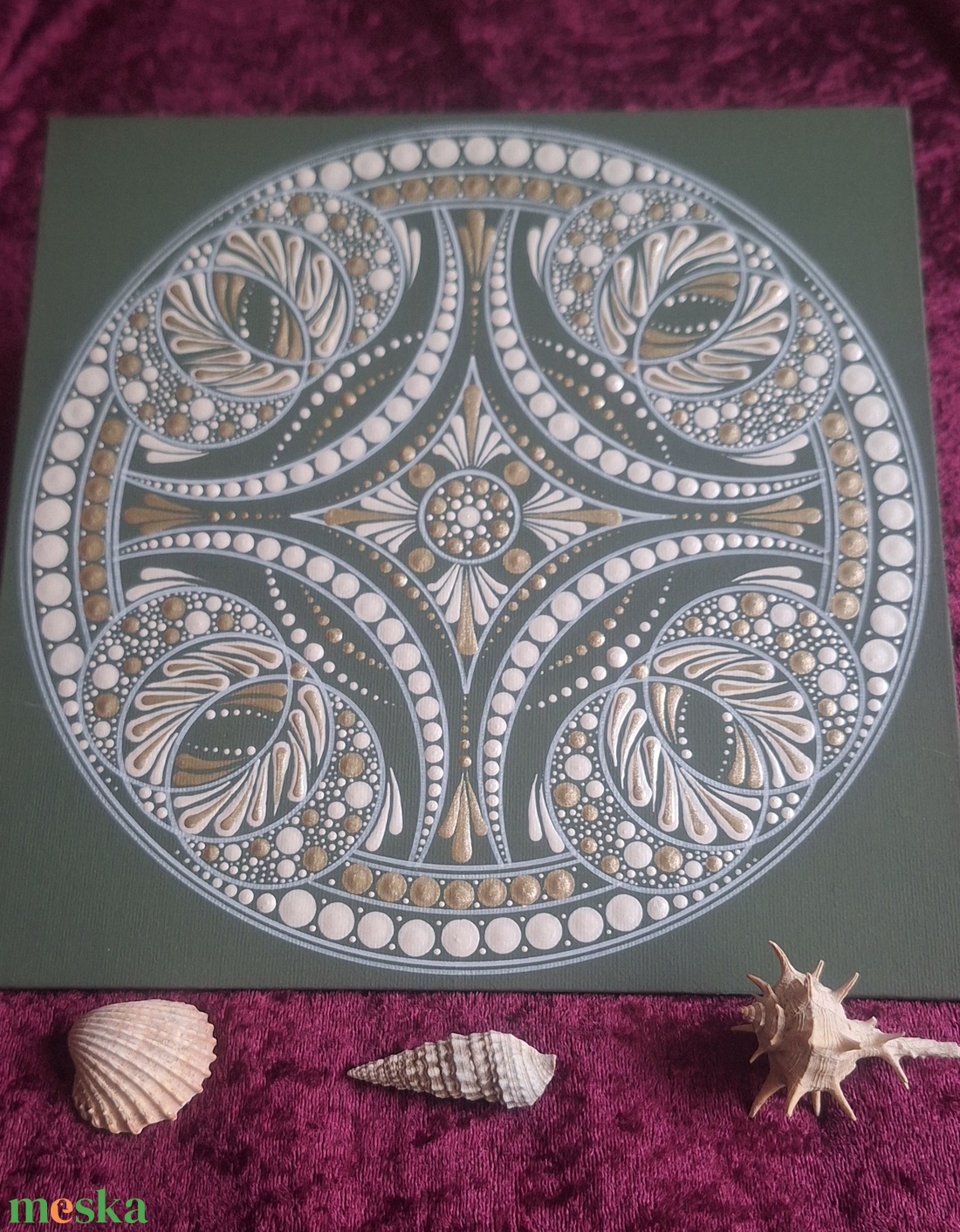 Exkluzív dot art mandala dekoráció  25x25 cm - otthon & életmód - dekoráció - spiritualitás - mandala - Meska.hu