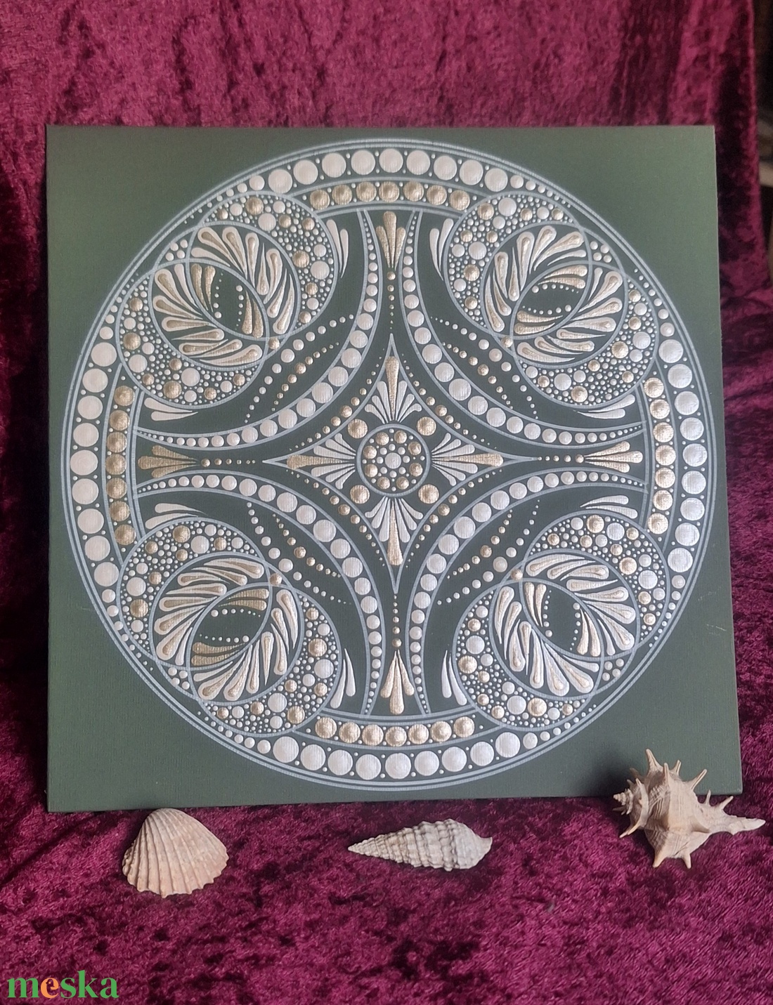 Exkluzív dot art mandala dekoráció  25x25 cm - otthon & életmód - dekoráció - spiritualitás - mandala - Meska.hu