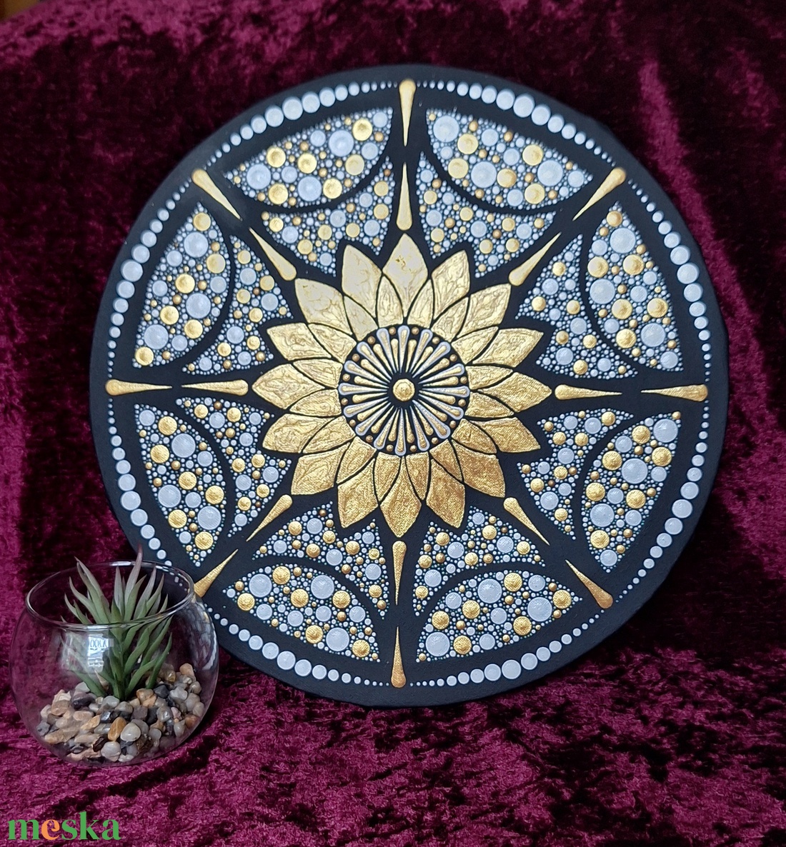 Napenergia mandala-30cm- lakásdekor  - otthon & életmód - dekoráció - spiritualitás - mandala - Meska.hu