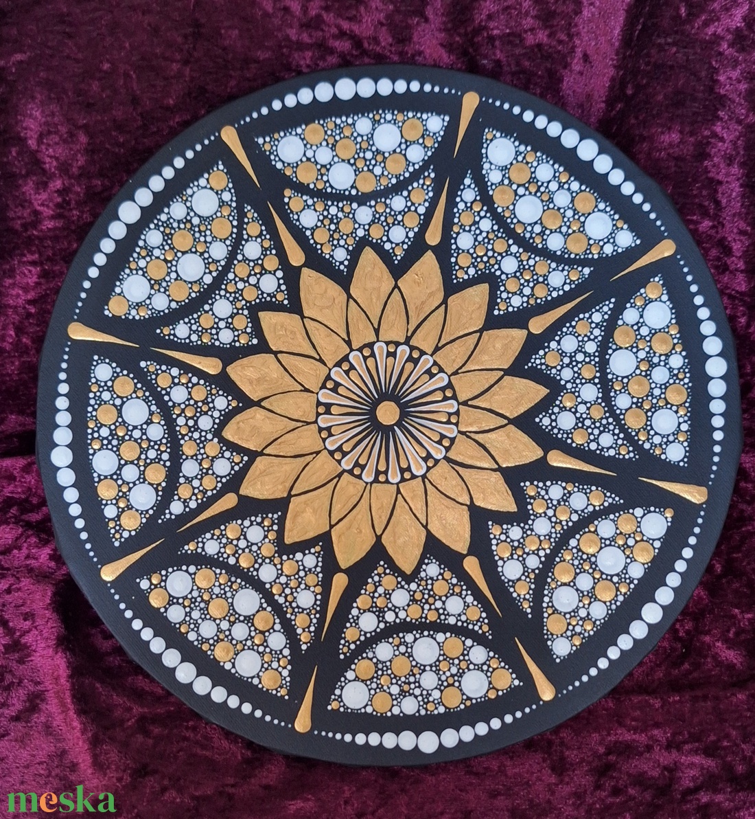 Napenergia mandala-30cm- lakásdekor  - otthon & életmód - dekoráció - spiritualitás - mandala - Meska.hu