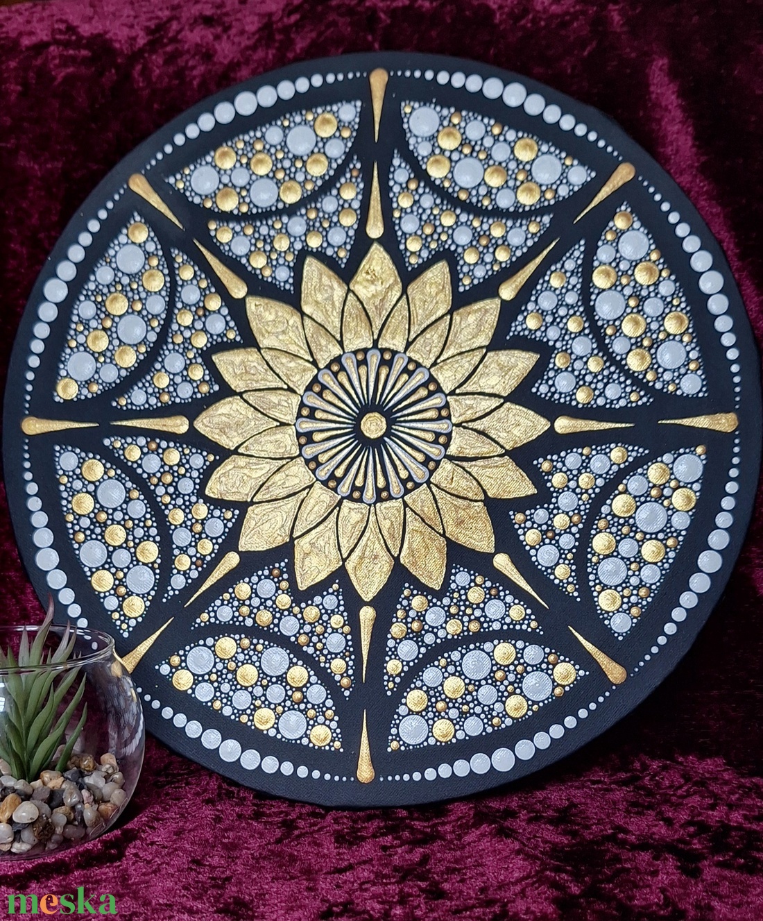 Napenergia mandala-30cm- lakásdekor  - otthon & életmód - dekoráció - spiritualitás - mandala - Meska.hu