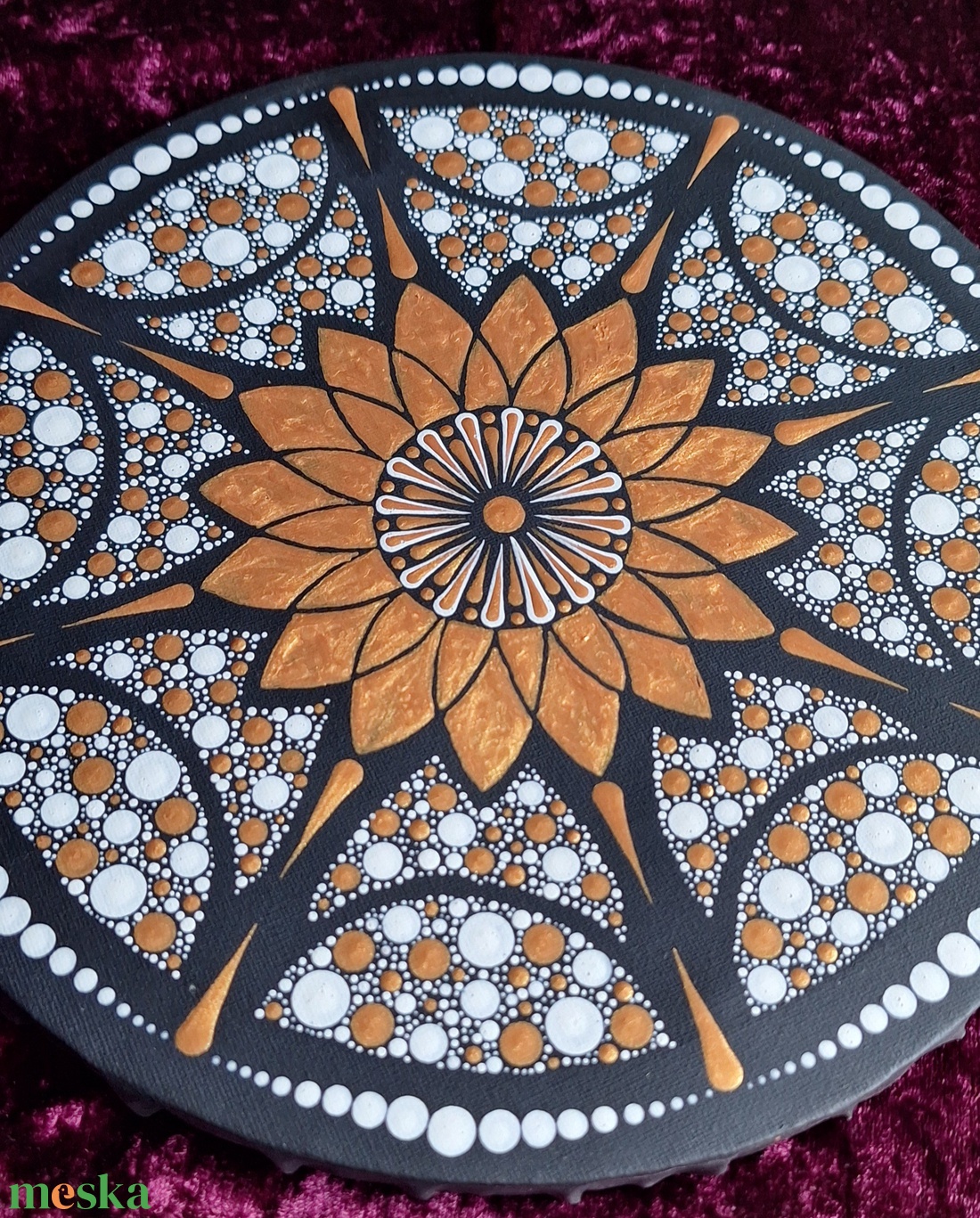Napenergia mandala-30cm- lakásdekor  - otthon & életmód - dekoráció - spiritualitás - mandala - Meska.hu