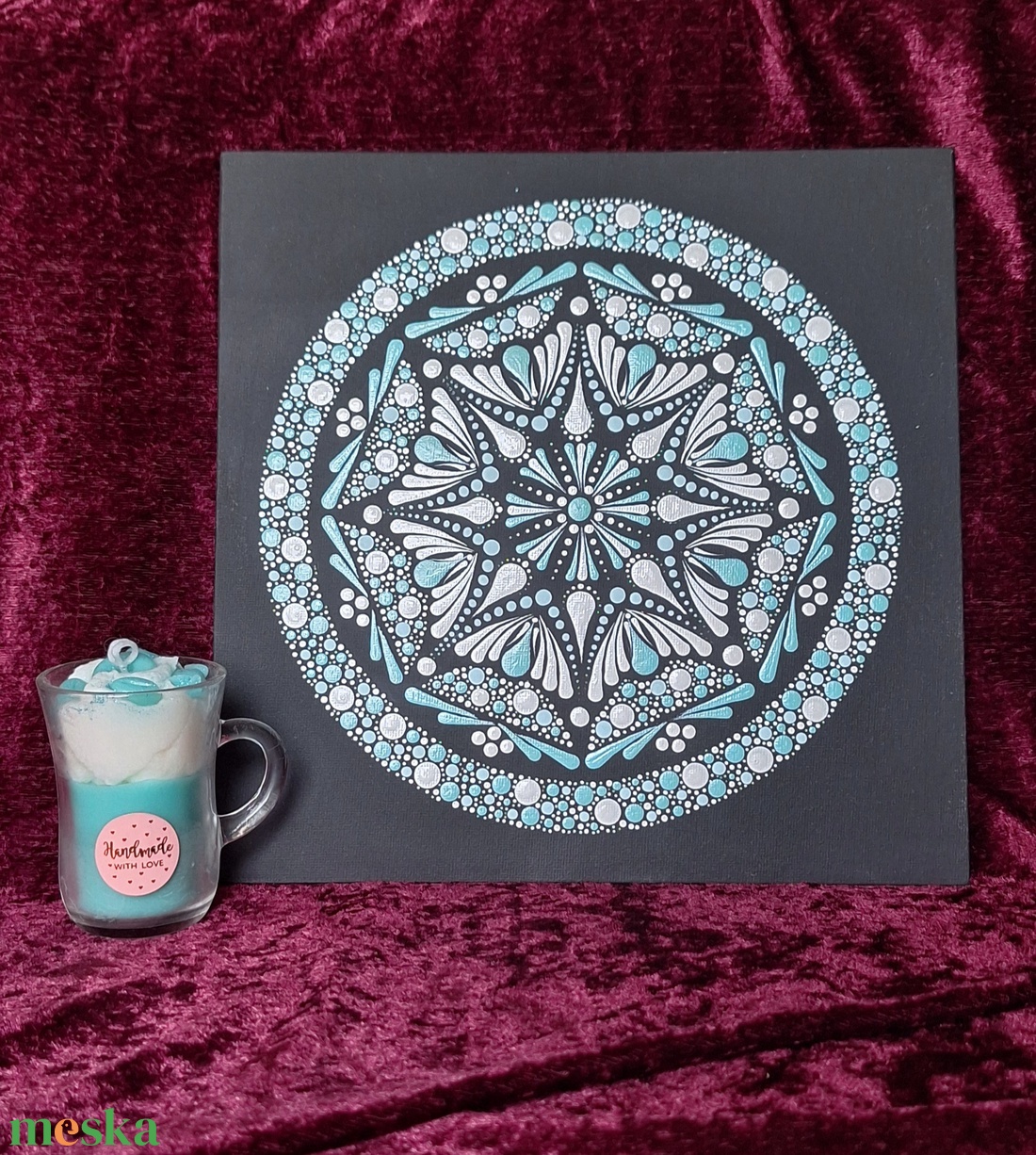 Nyugalom Mandala 25x25 cm - otthon & életmód - dekoráció - spiritualitás - mandala - Meska.hu