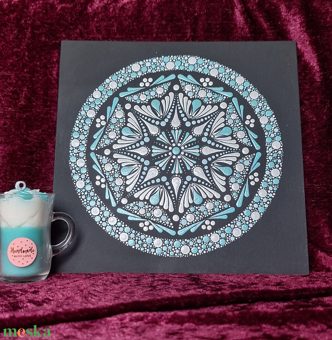 Nyugalom Mandala 25x25 cm - otthon & életmód - dekoráció - spiritualitás - mandala - Meska.hu