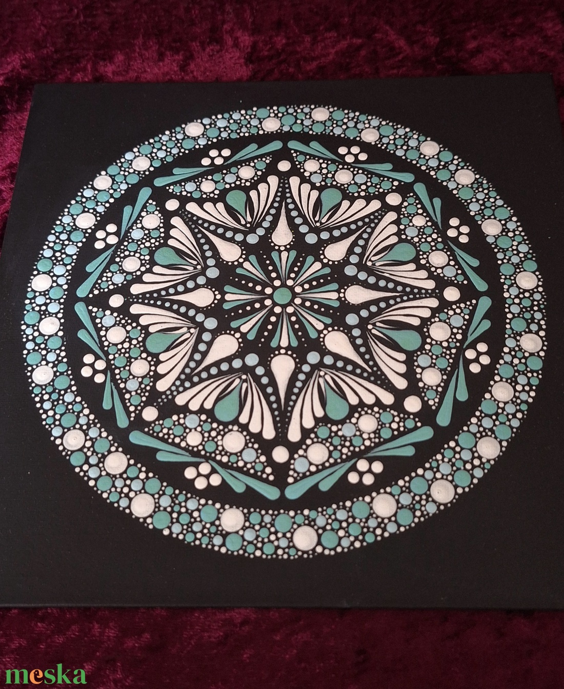 Nyugalom Mandala 25x25 cm - otthon & életmód - dekoráció - spiritualitás - mandala - Meska.hu