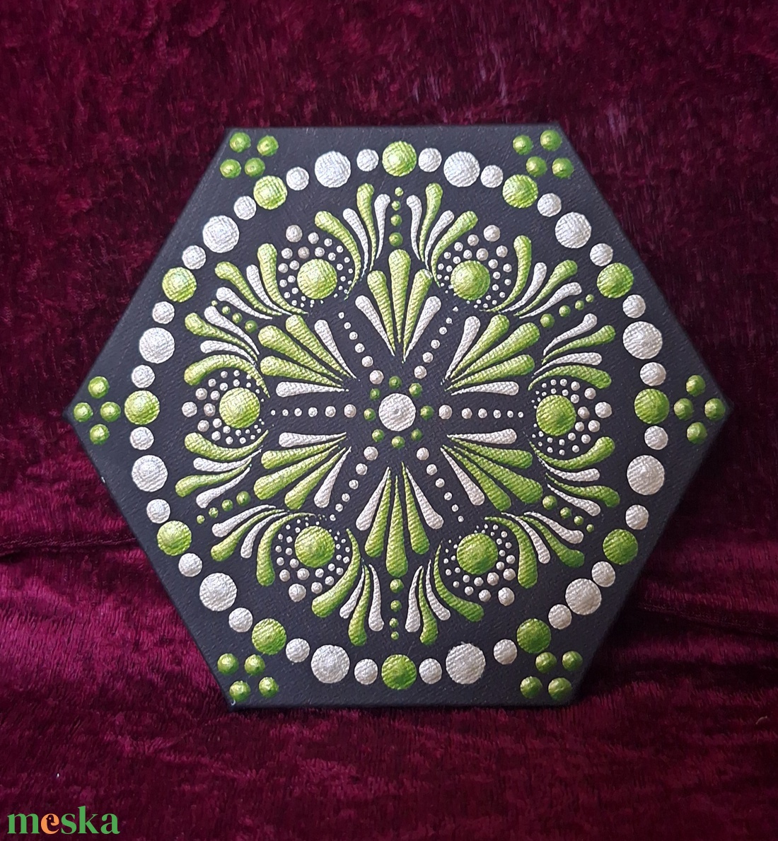 Mandala 15cm -szívcsakra  - otthon & életmód - dekoráció - spiritualitás - mandala - Meska.hu