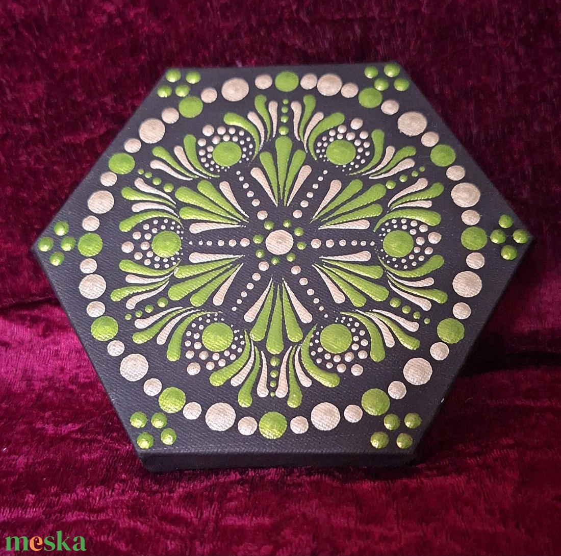 Mandala 15cm -szívcsakra  - otthon & életmód - dekoráció - spiritualitás - mandala - Meska.hu