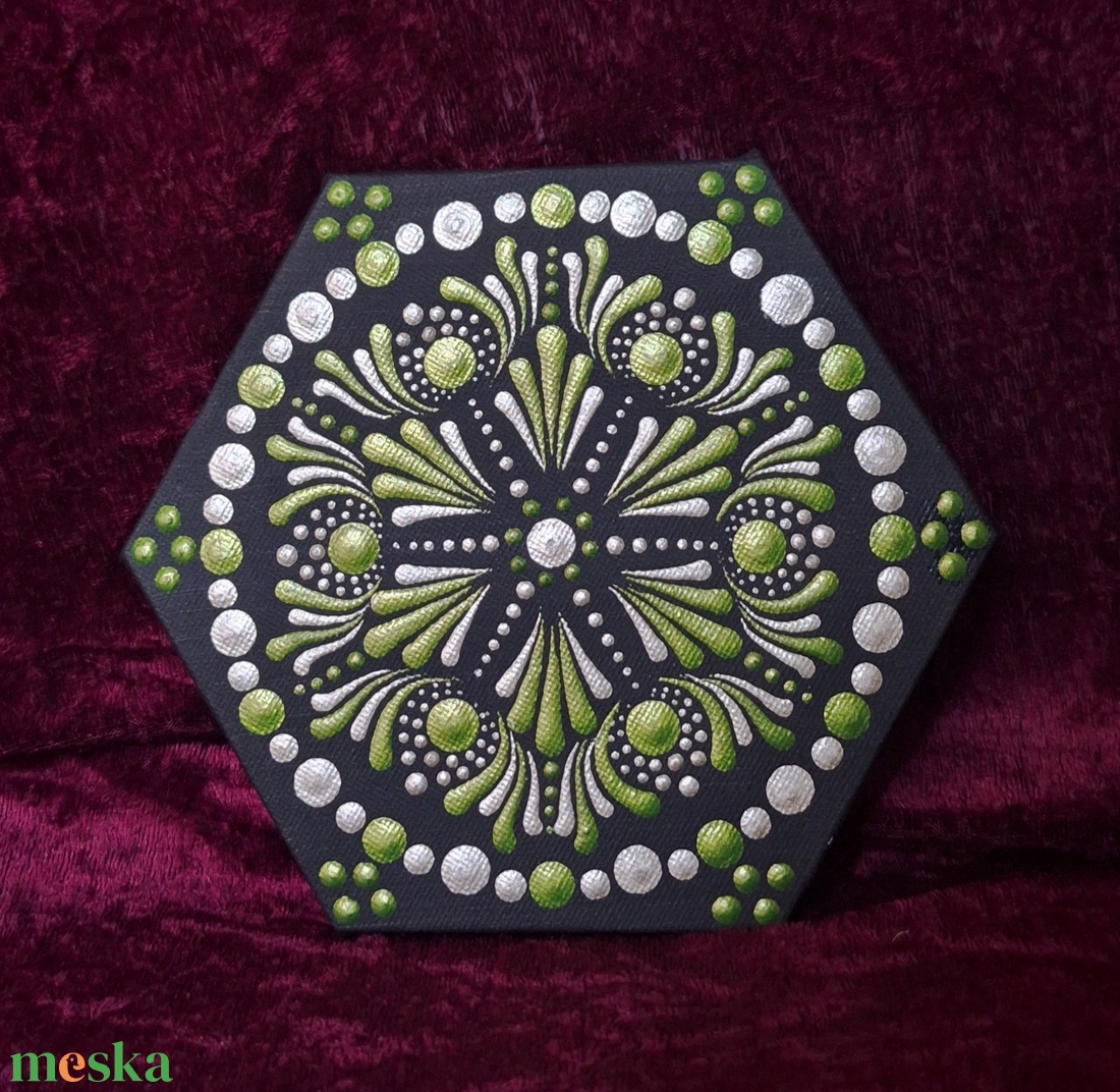 Mandala 15cm -szívcsakra  - otthon & életmód - dekoráció - spiritualitás - mandala - Meska.hu