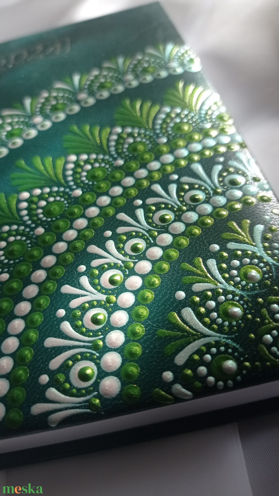 Zöld, nagyméretű mandala naptár, határidőnapló. 2024-es - otthon & életmód - papír, írószer - naptár & tervező - Meska.hu