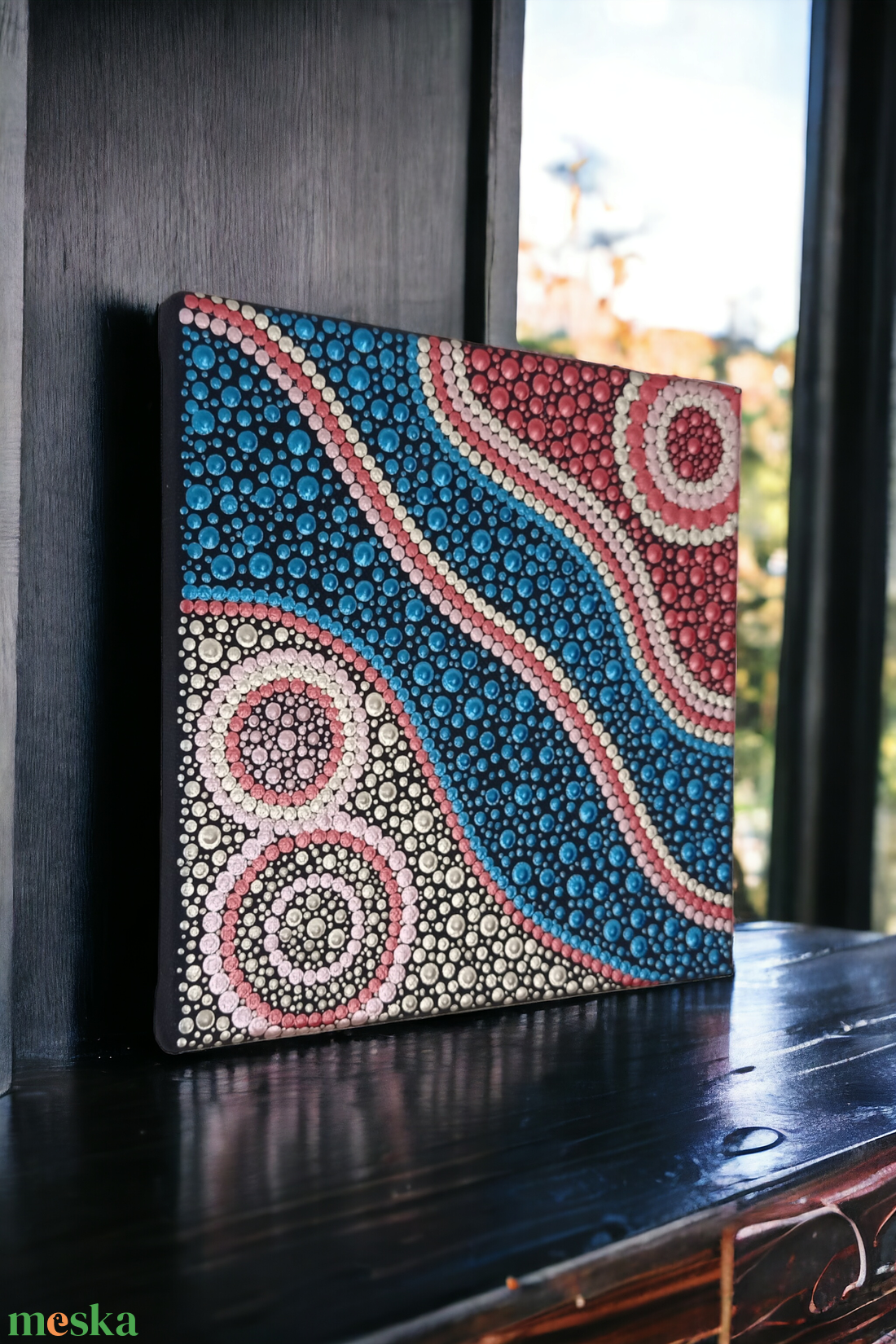 Art stílusú pontozott kép - szabadon - művészet - festmény - akril - Meska.hu