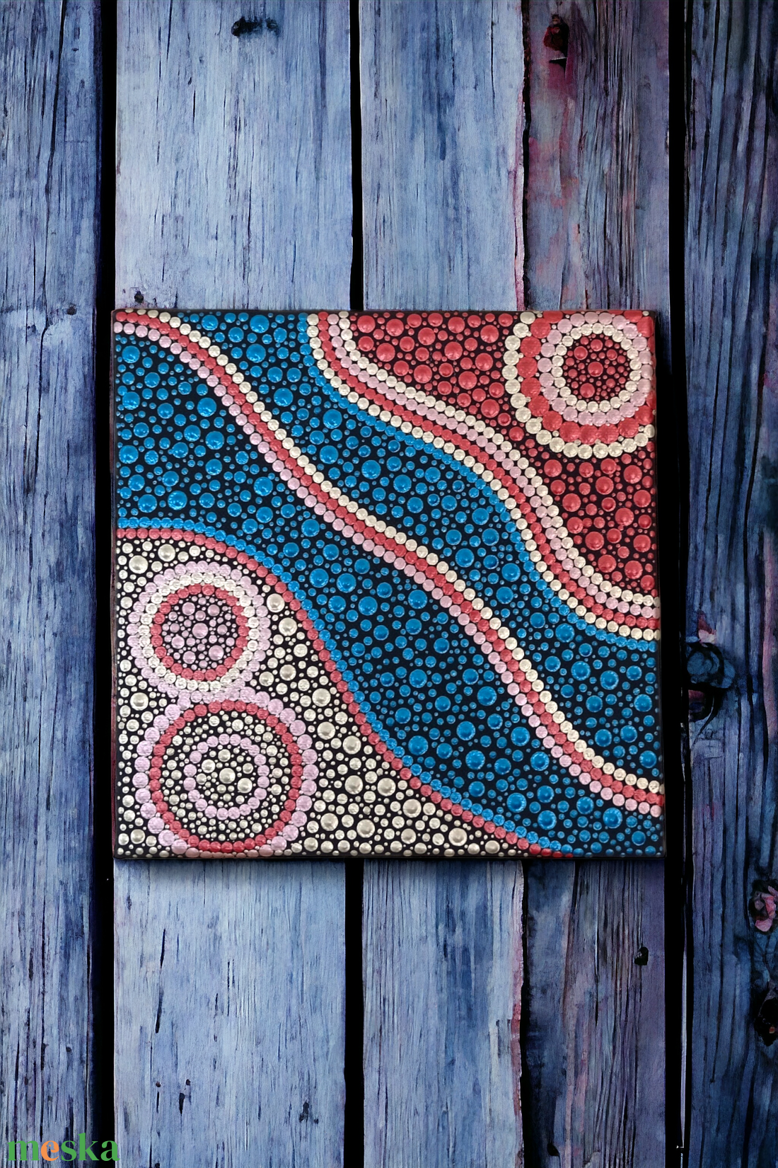 Art stílusú pontozott kép - szabadon - művészet - festmény - akril - Meska.hu