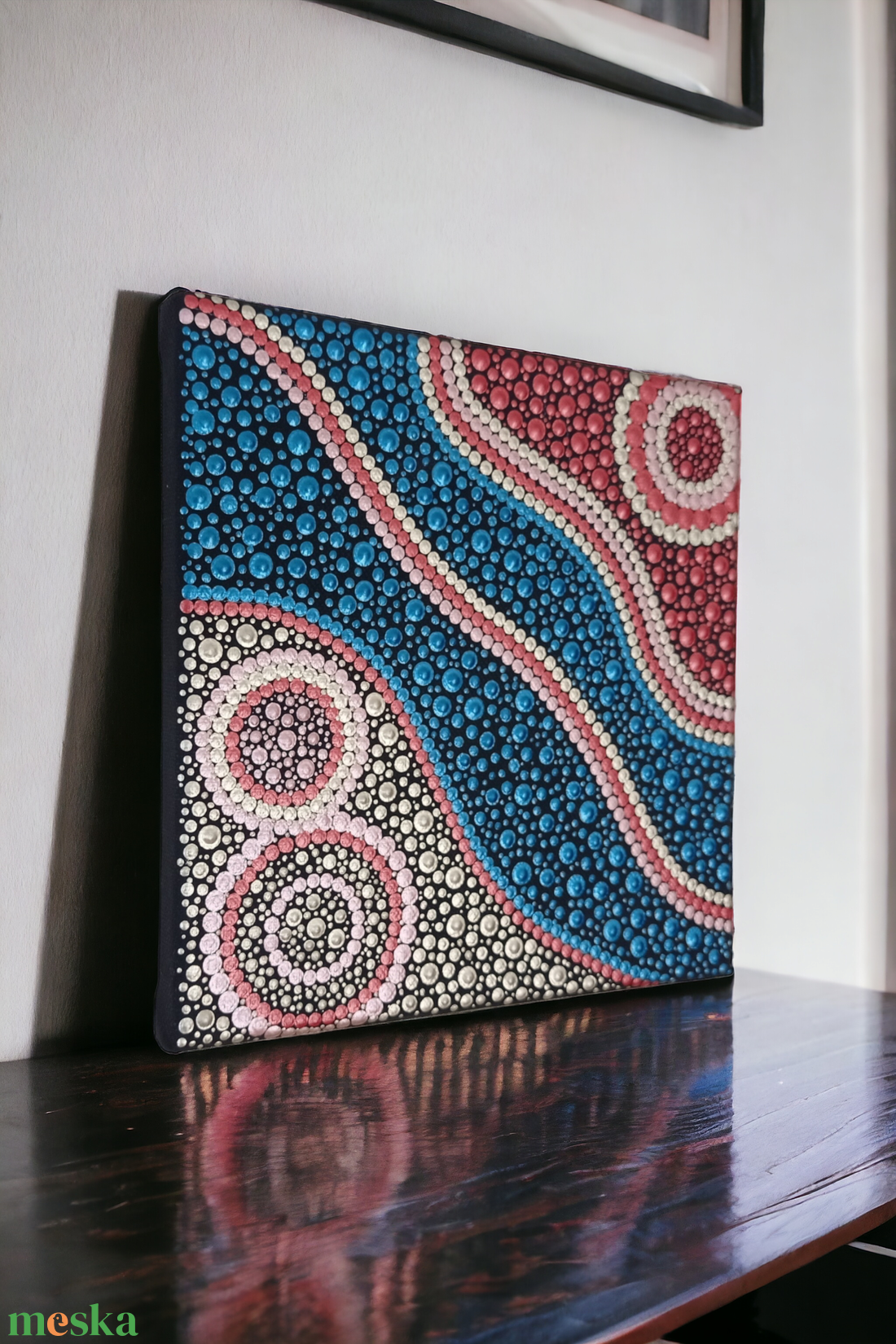 Art stílusú pontozott kép - szabadon - művészet - festmény - akril - Meska.hu