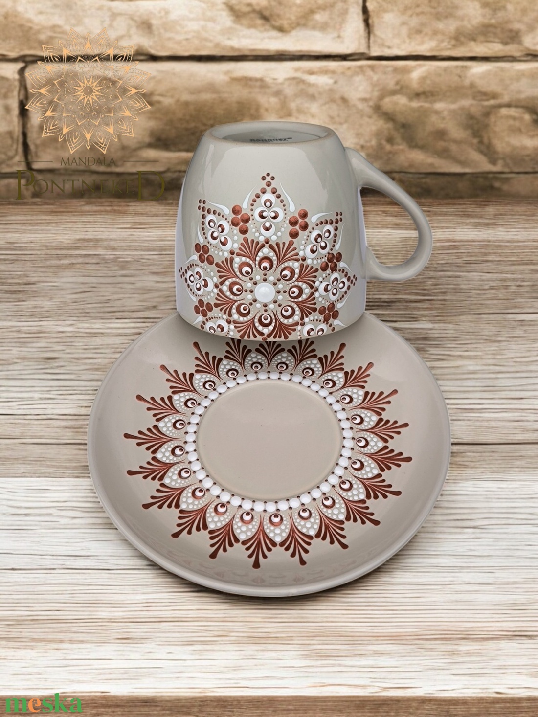 Világos, mandalamintás cappuccinós szett (aranyvörös-fehér) - otthon & életmód - konyhafelszerelés, tálalás - tálalás - bögre & csésze - Meska.hu Világos, mandalamintás cappuccinós szett (aranyvörös-fehér) - otthon & életmód - konyhafelszerelés, tálalás - tálalás - bögre & csésze - Meska.hu