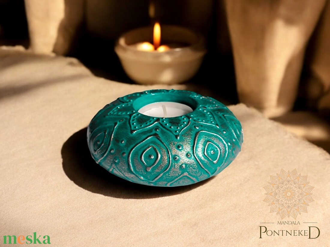 Rusztikus felületű, kerek, mandala mintás teamécses tartó (türkiz) - otthon & életmód - gyertya, illat, aroma - mécses és mécsestartó - Meska.hu Rusztikus felületű, kerek, mandala mintás teamécses tartó (türkiz) - otthon & életmód - gyertya, illat, aroma - mécses és mécsestartó - Meska.hu