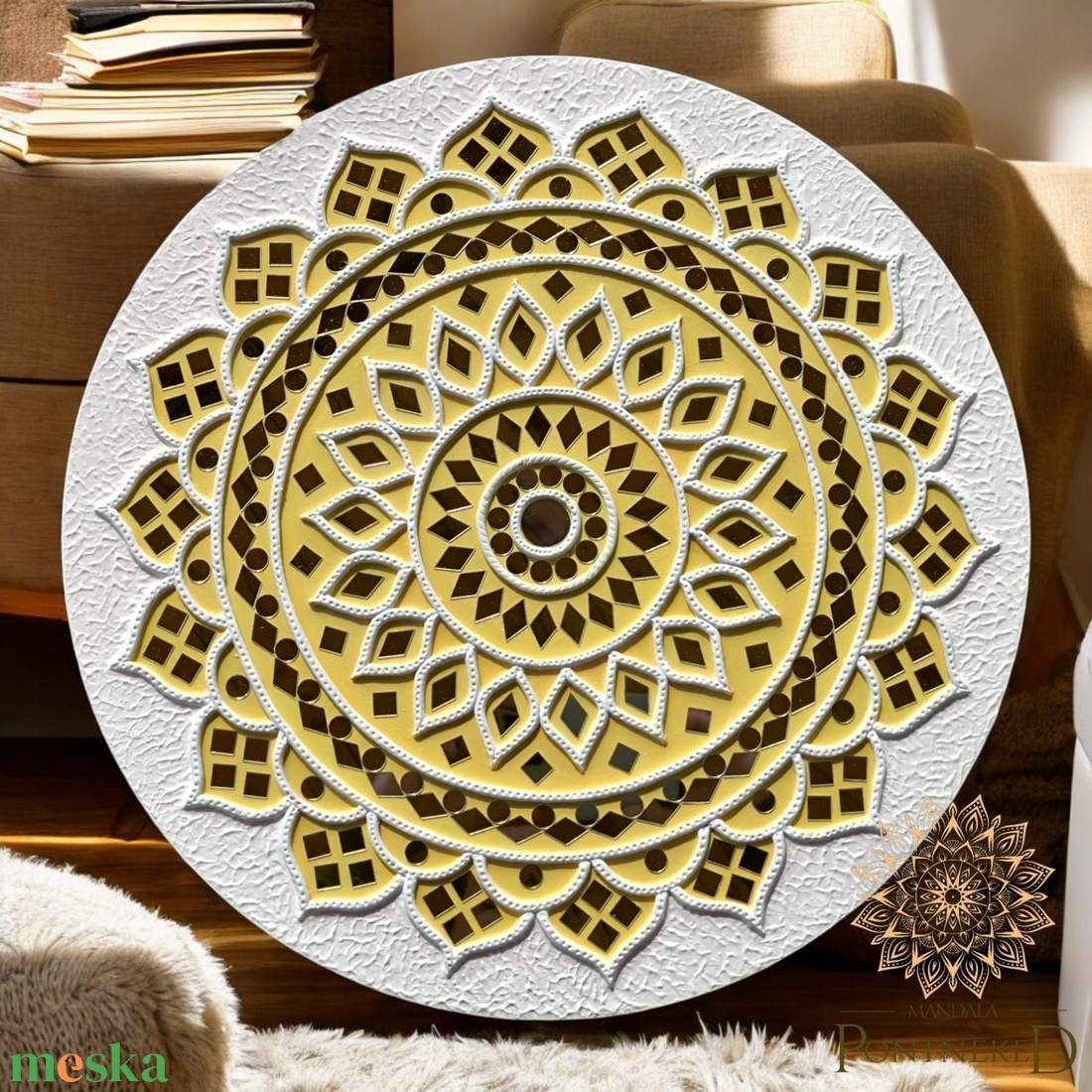 Lippan mandalakép (Lipan kaam) - 40 cm - otthon & életmód - dekoráció - kép & falikép - táblakép - Meska.hu Lippan mandalakép (Lipan kaam) - 40 cm - otthon & életmód - dekoráció - kép & falikép - táblakép - Meska.hu