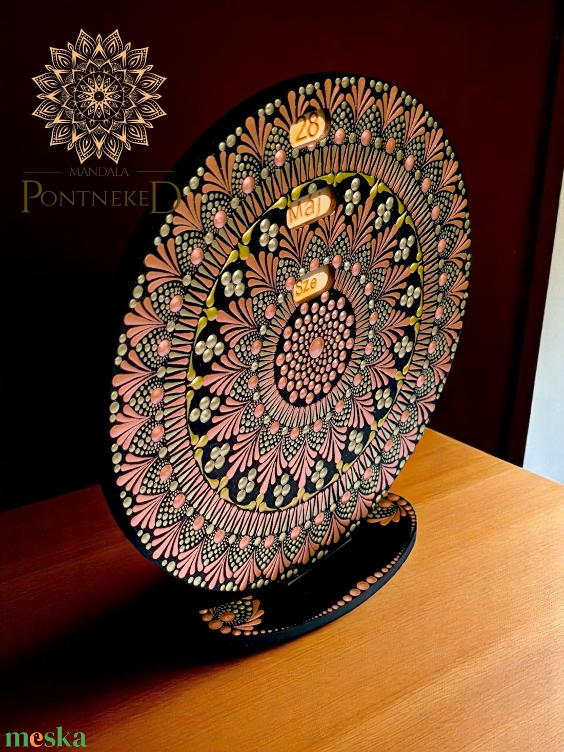 Mandala öröknaptár, rózsa arany-fehérarany, álló (19 cm átmérőjű) - otthon & életmód - dekoráció - fali és függő dekoráció - falinaptár & öröknaptár - Meska.hu Mandala öröknaptár, rózsa arany-fehérarany, álló (19 cm átmérőjű) - otthon & életmód - dekoráció - fali és függő dekoráció - falinaptár & öröknaptár - Meska.hu