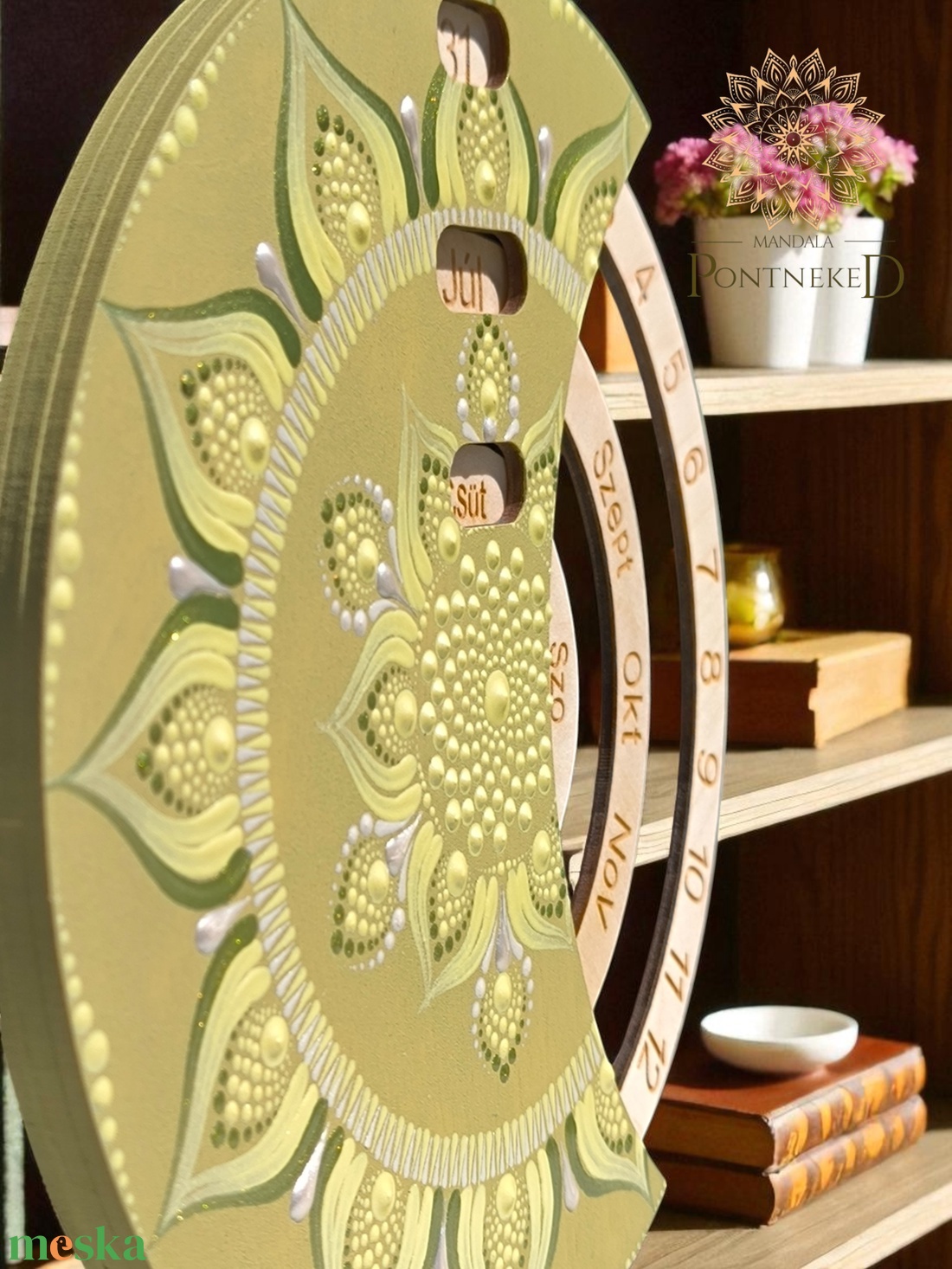 Mandala öröknaptár, vintage zöld, álló (20 cm átmérőjű) - otthon & életmód - dekoráció - fali és függő dekoráció - falinaptár & öröknaptár - Meska.hu Mandala öröknaptár, vintage zöld, álló (20 cm átmérőjű) - otthon & életmód - dekoráció - fali és függő dekoráció - falinaptár & öröknaptár - Meska.hu