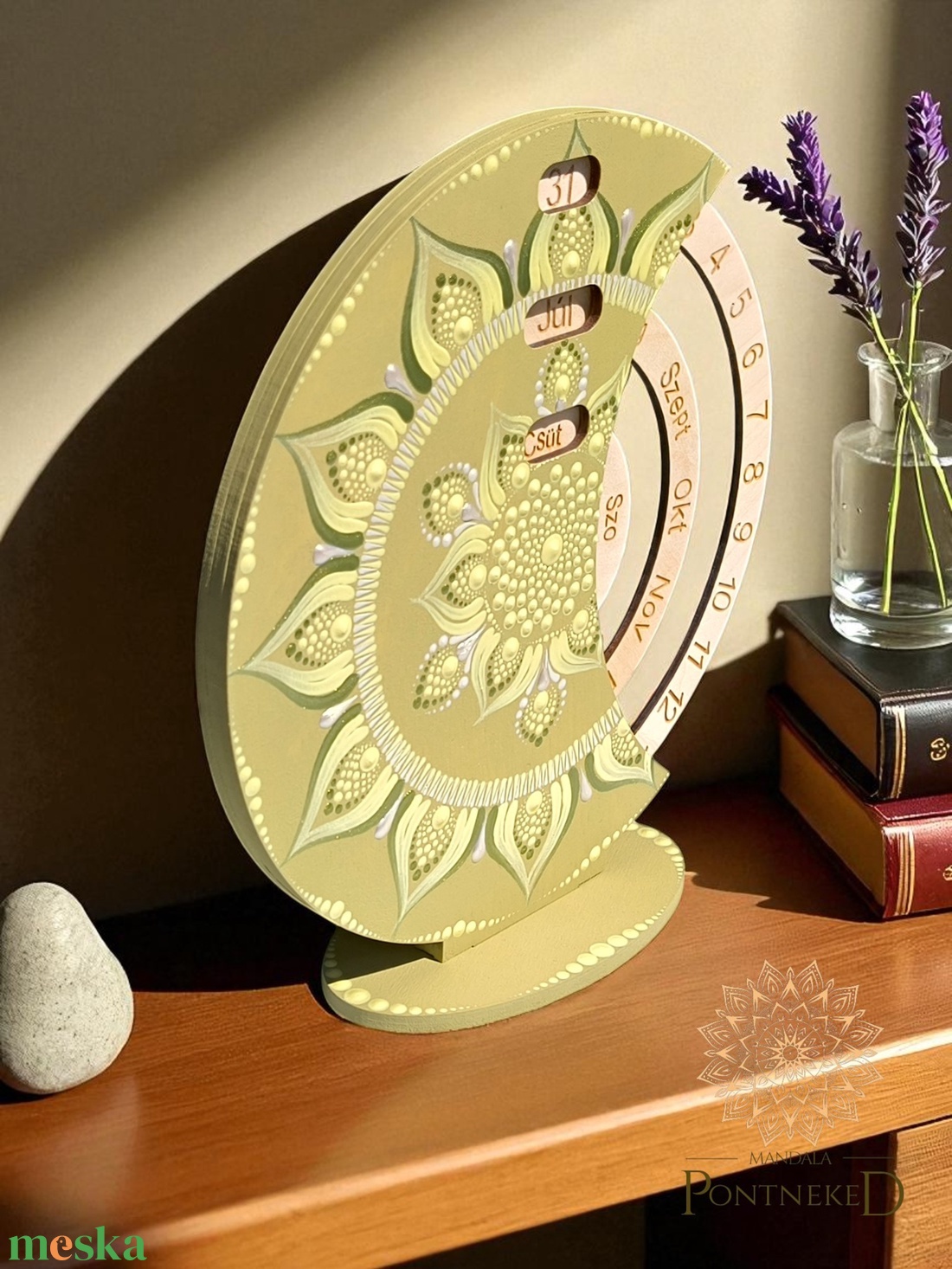 Mandala öröknaptár, vintage zöld, álló (20 cm átmérőjű) - otthon & életmód - dekoráció - fali és függő dekoráció - falinaptár & öröknaptár - Meska.hu Mandala öröknaptár, vintage zöld, álló (20 cm átmérőjű) - otthon & életmód - dekoráció - fali és függő dekoráció - falinaptár & öröknaptár - Meska.hu
