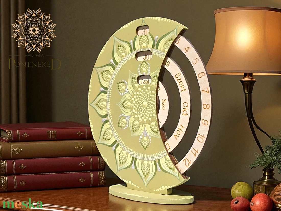 Mandala öröknaptár, vintage zöld, álló (20 cm átmérőjű) - otthon & életmód - dekoráció - fali és függő dekoráció - falinaptár & öröknaptár - Meska.hu Mandala öröknaptár, vintage zöld, álló (20 cm átmérőjű) - otthon & életmód - dekoráció - fali és függő dekoráció - falinaptár & öröknaptár - Meska.hu