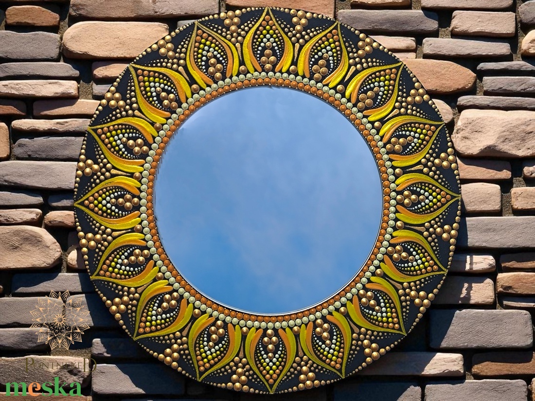 Mandala dekortükör (25 cm) - otthon & életmód - dekoráció - tükör - Meska.hu Mandala dekortükör (25 cm) - otthon & életmód - dekoráció - tükör - Meska.hu