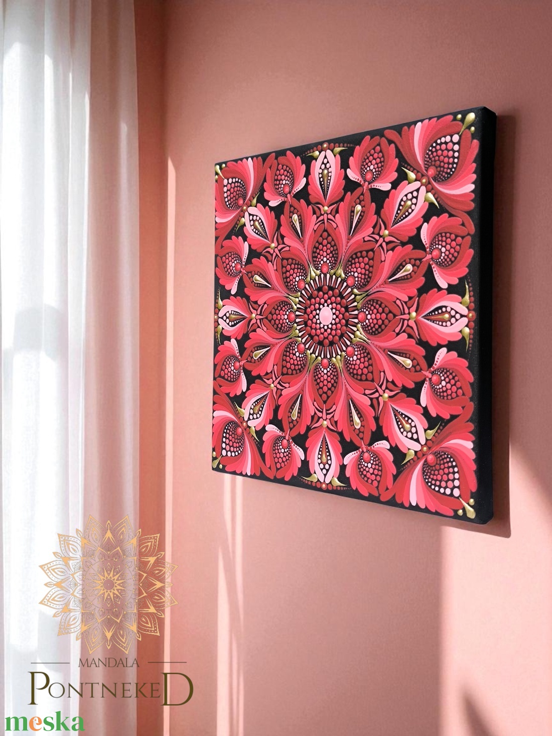 Térharmonizáló mandala - vászonkép - otthon & életmód - dekoráció - kép & falikép - vászonkép - Meska.hu Térharmonizáló mandala - vászonkép - otthon & életmód - dekoráció - kép & falikép - vászonkép - Meska.hu