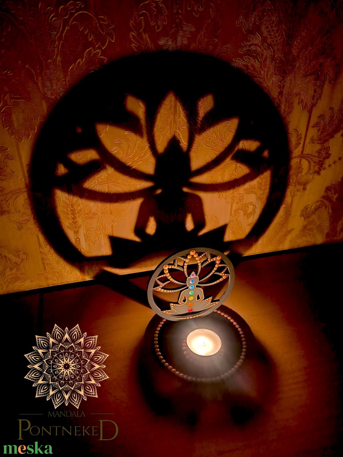 Árnyék mécsestartó / Buddha-lótusz (csakra színei-vörösarany) - otthon & életmód - gyertya, illat, aroma - mécses és mécsestartó - Meska.hu Árnyék mécsestartó / Buddha-lótusz (csakra színei-vörösarany) - otthon & életmód - gyertya, illat, aroma - mécses és mécsestartó - Meska.hu