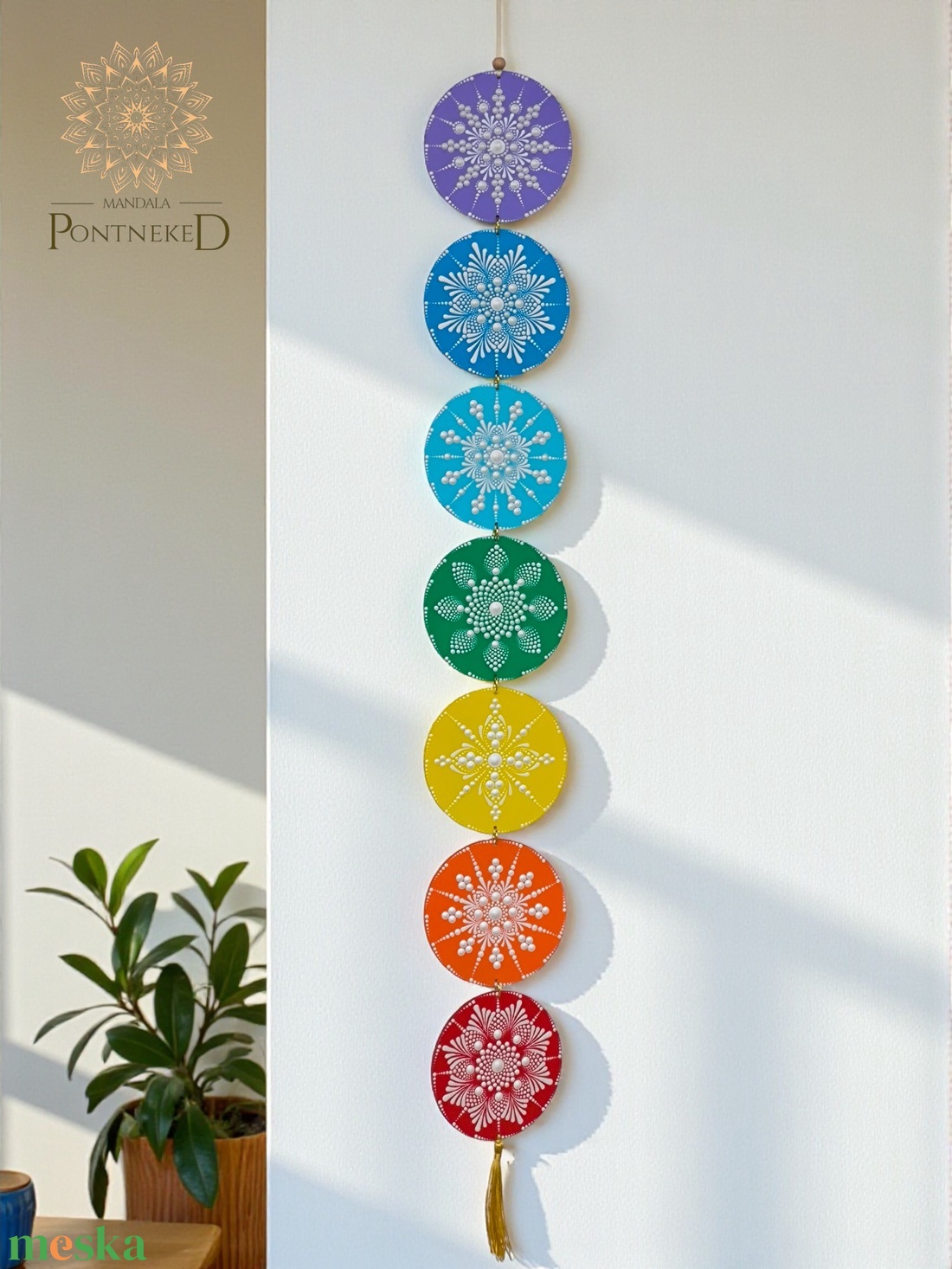 Csakrasor, falidísz - otthon & életmód - dekoráció - spiritualitás - mandala - Meska.hu