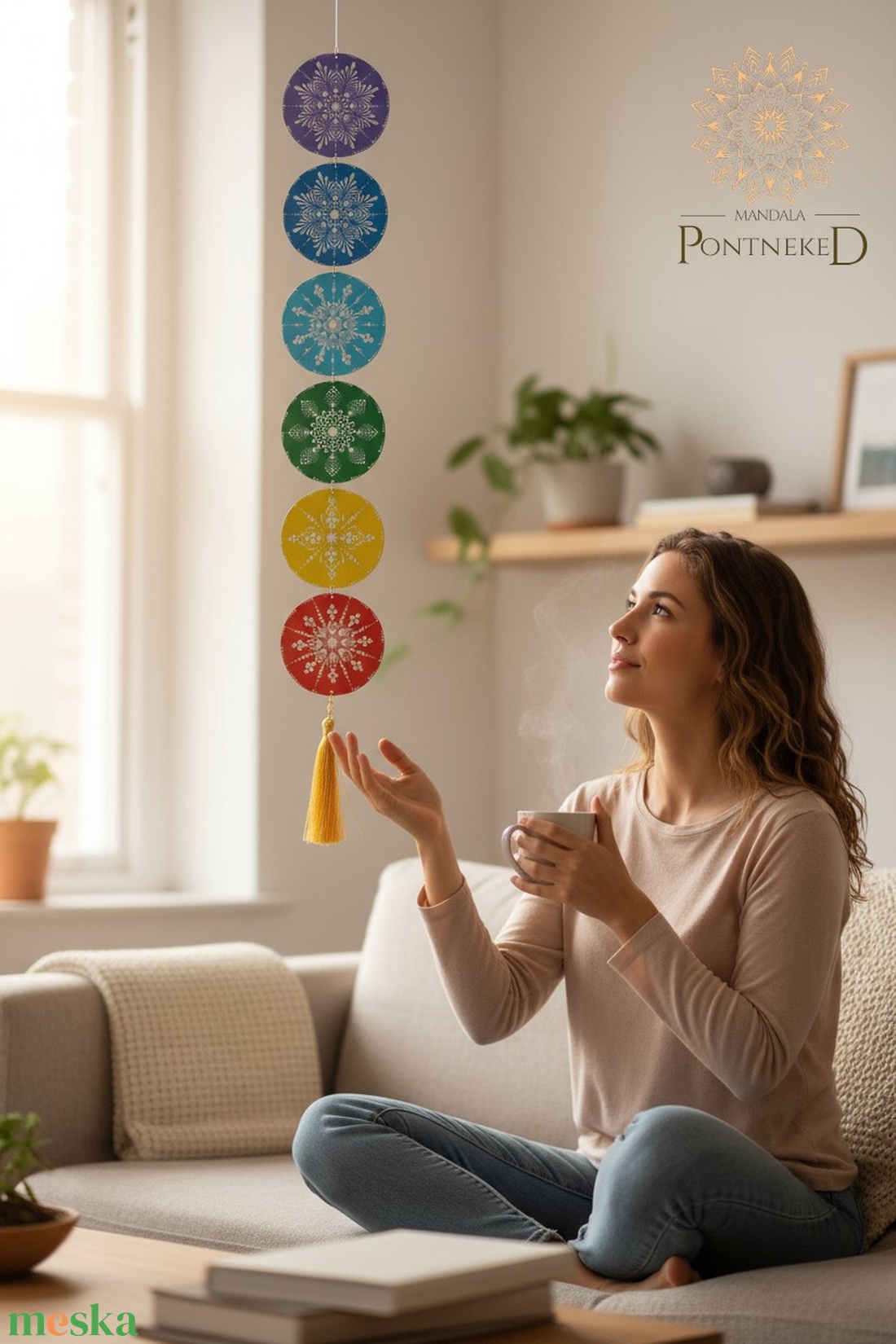 Csakrasor, falidísz - otthon & életmód - dekoráció - spiritualitás - mandala - Meska.hu