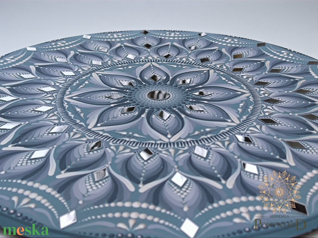 Belső béke - tükörmozaikos mandala táblakép - otthon & életmód - dekoráció - spiritualitás - mandala - Meska.hu