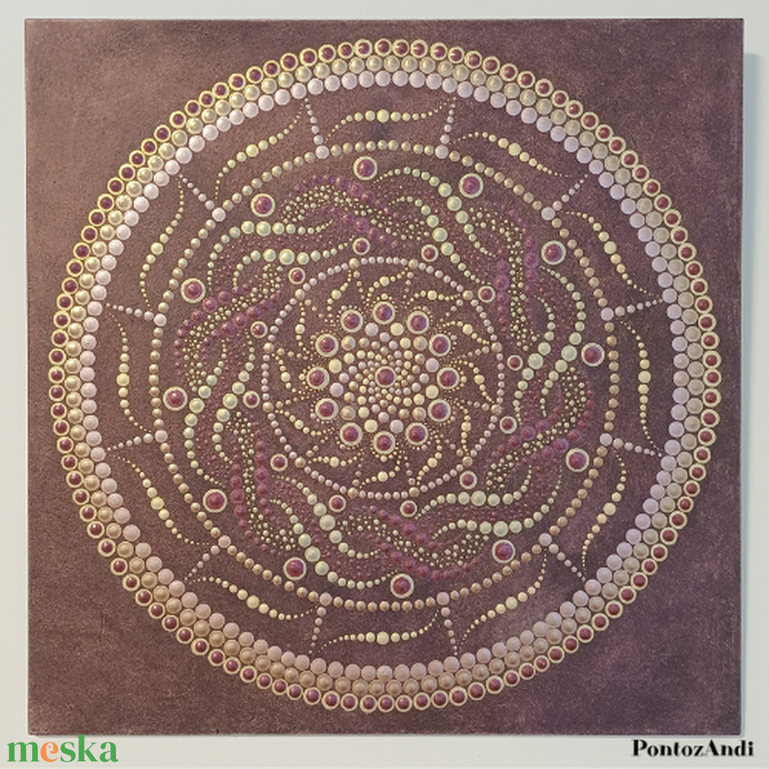 Lila elegancia mandala - művészet - festmény - akril - Meska.hu Lila elegancia mandala - művészet - festmény - akril - Meska.hu