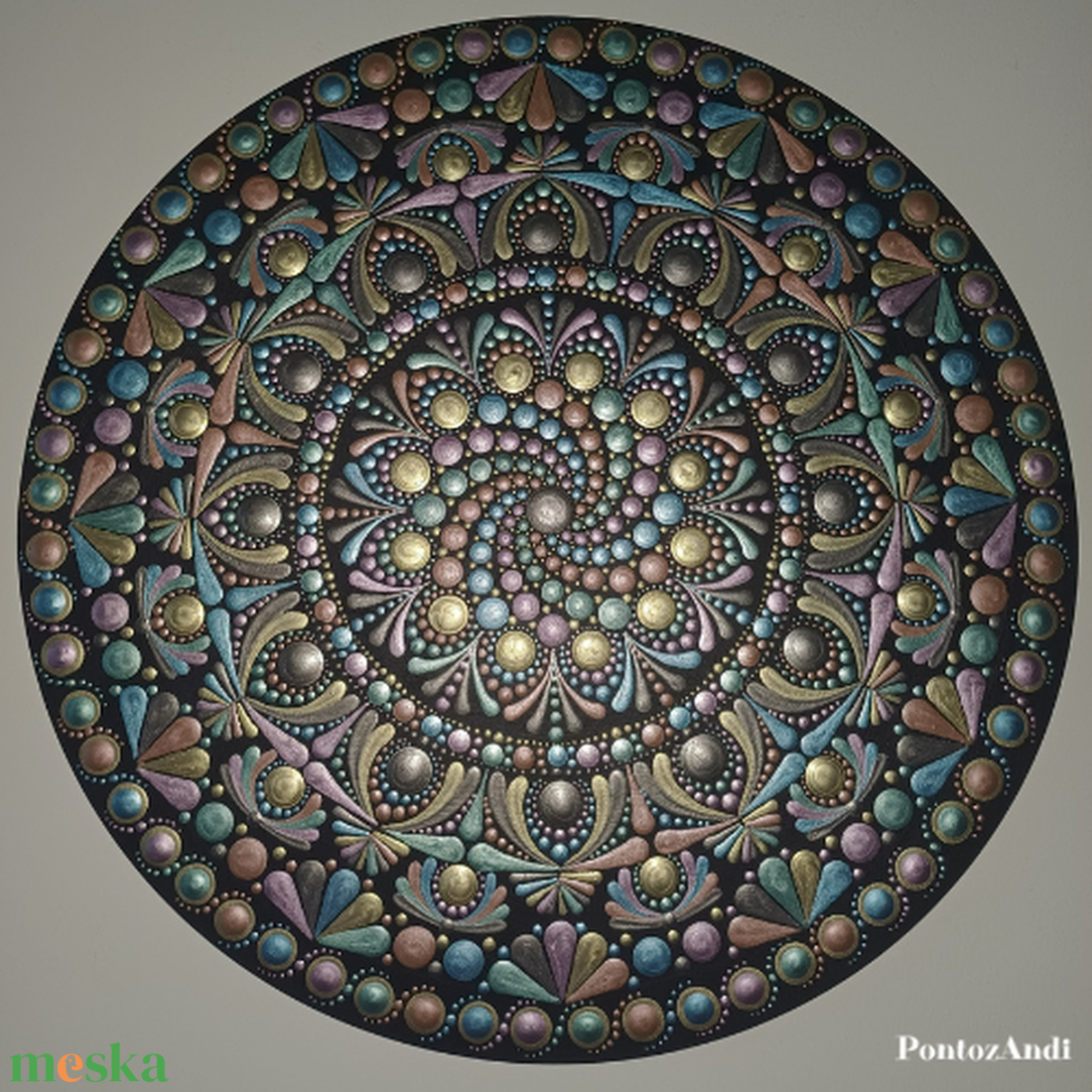 Spirál mandala - művészet - festmény - akril - Meska.hu Spirál mandala - művészet - festmény - akril - Meska.hu