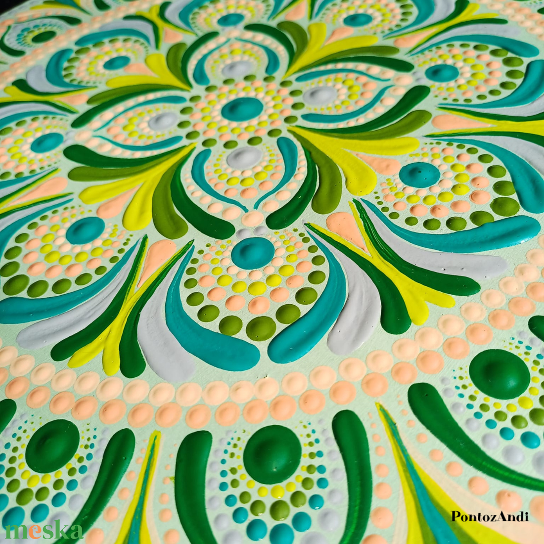 Citrus mandala - művészet - festmény - akril - Meska.hu Citrus mandala - művészet - festmény - akril - Meska.hu