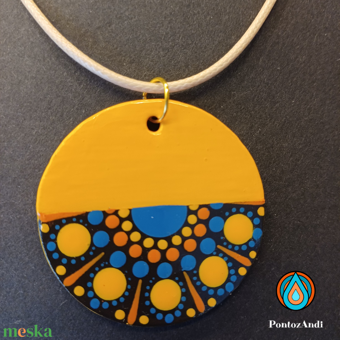 Azték stílusú fülbevaló és nyaklánc szett - ékszer - ékszerszett - Meska.hu