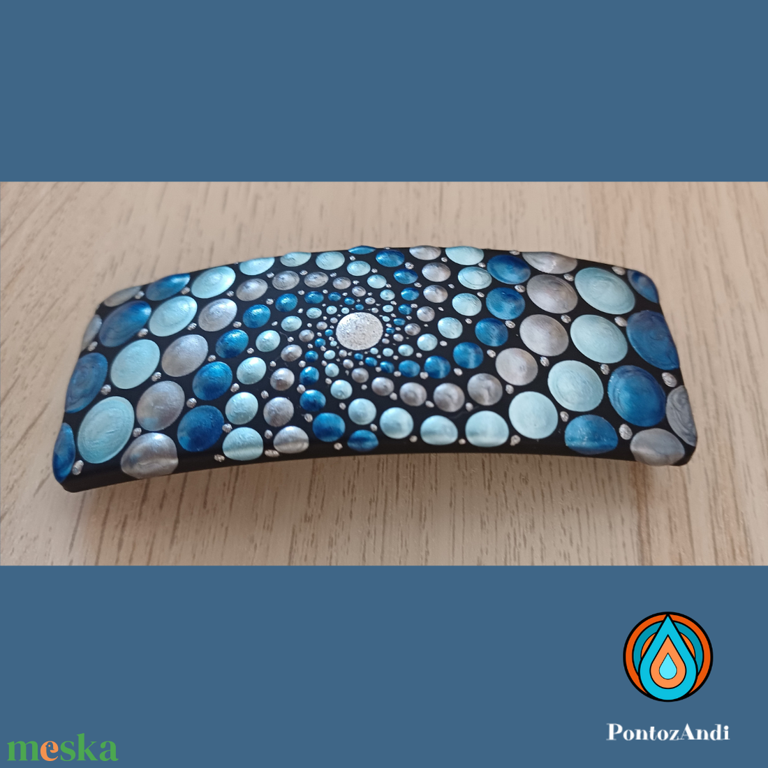 Pontozott hajcsat - ruha & divat - hajdísz & hajcsat - hajdísz - Meska.hu