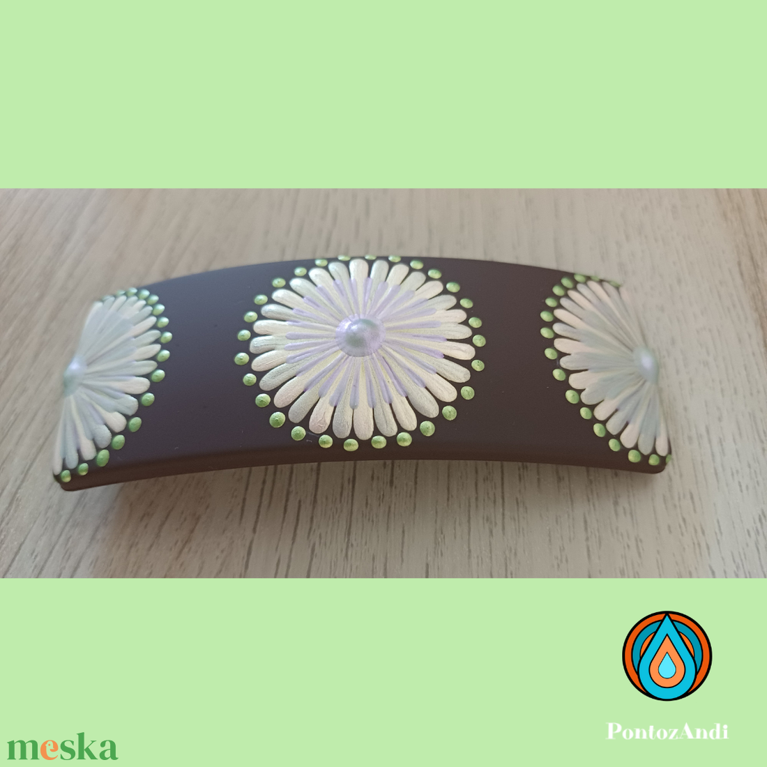 Pontozott hajcsat - ruha & divat - hajdísz & hajcsat - hajdísz - Meska.hu