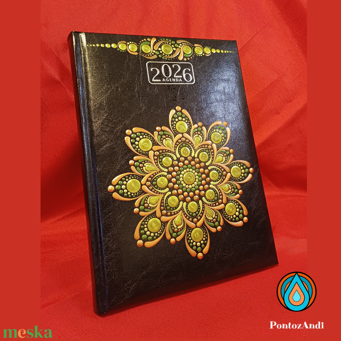 Mandalával díszített határidőnapló 2026-os - otthon & életmód - papír, írószer - jegyzetfüzet & napló - Meska.hu