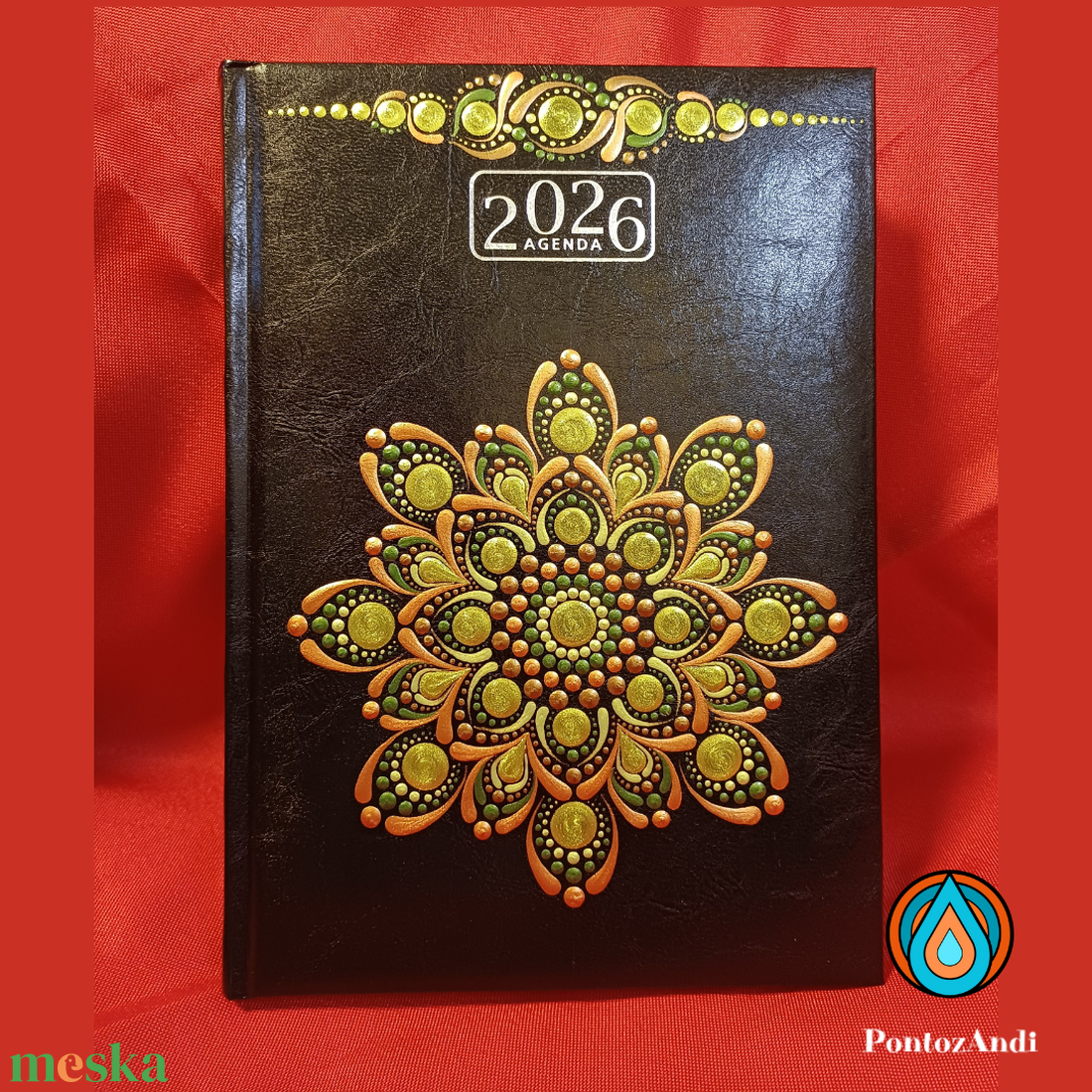 Mandalával díszített határidőnapló 2026-os - otthon & életmód - papír, írószer - jegyzetfüzet & napló - Meska.hu