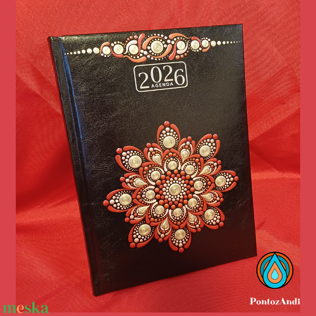 Mandalával díszített határidőnapló 2026-os - otthon & életmód - papír, írószer - jegyzetfüzet & napló - Meska.hu