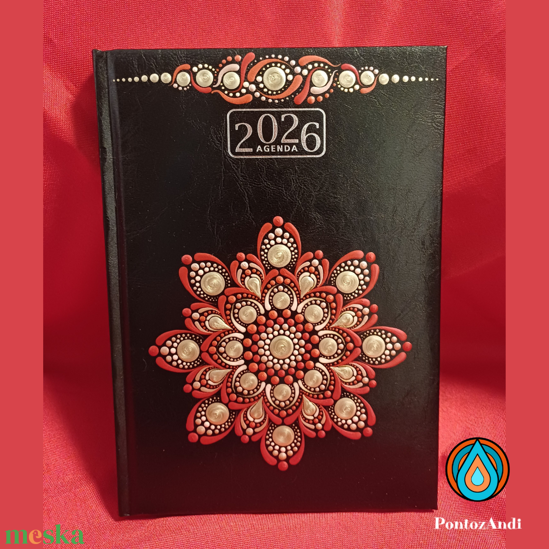 Mandalával díszített határidőnapló 2026-os - otthon & életmód - papír, írószer - jegyzetfüzet & napló - Meska.hu