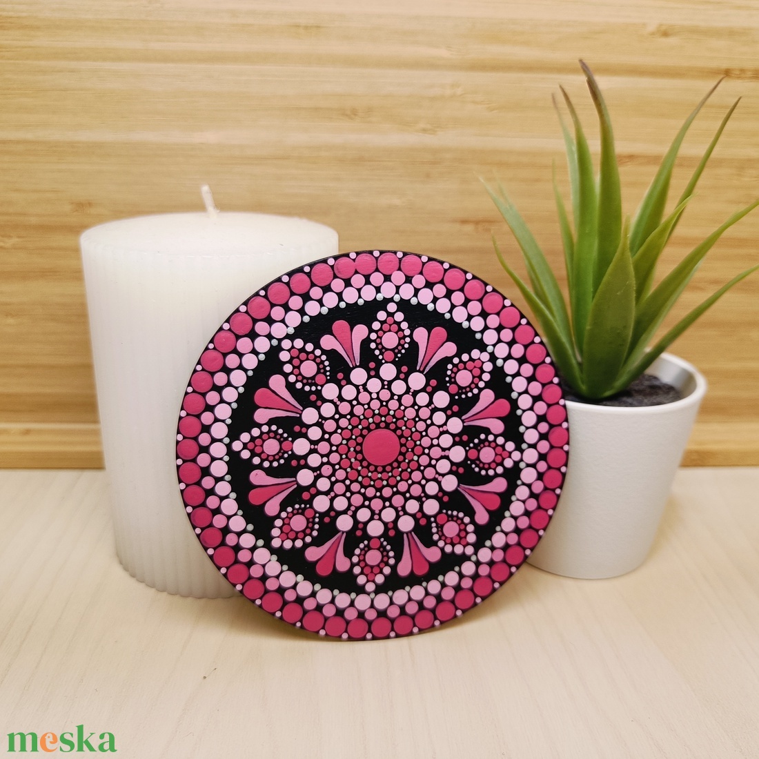 Pontozott poháralátétek (8 db) - egyedi megrendelésre készült  - otthon & életmód - konyhafelszerelés, tálalás - tálalás - tányér- és poháralátét - Meska.hu