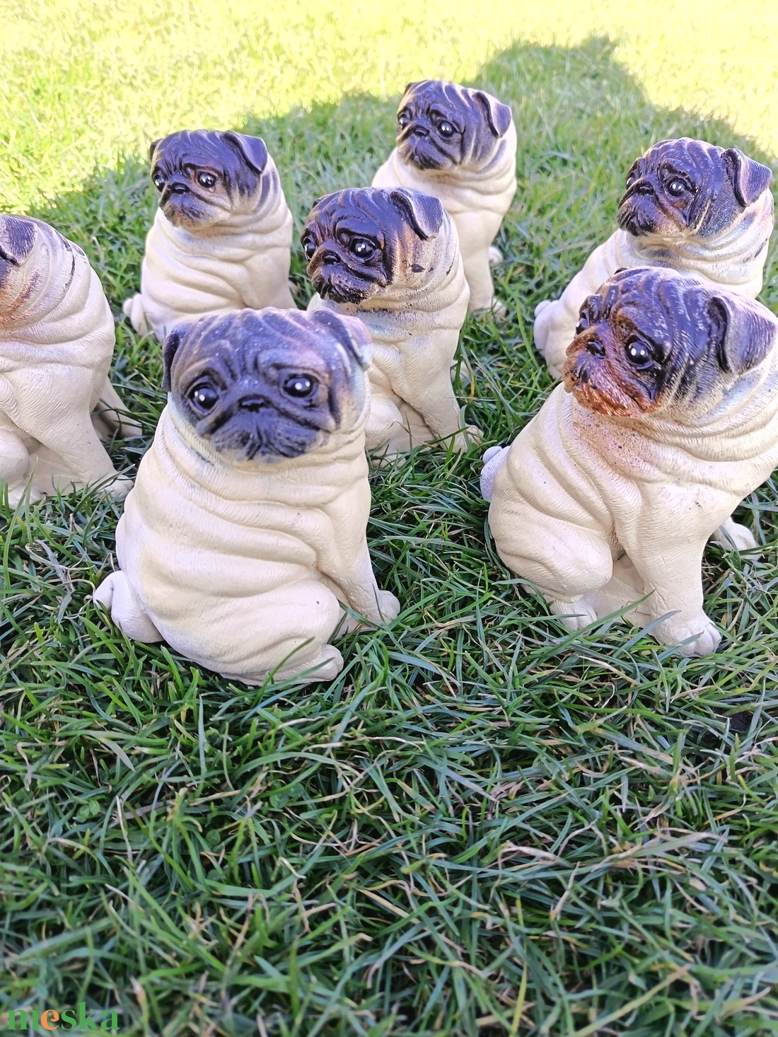 Mops ülő - otthon & életmód - dekoráció - dekoratív figurák és szobrok - Meska.hu