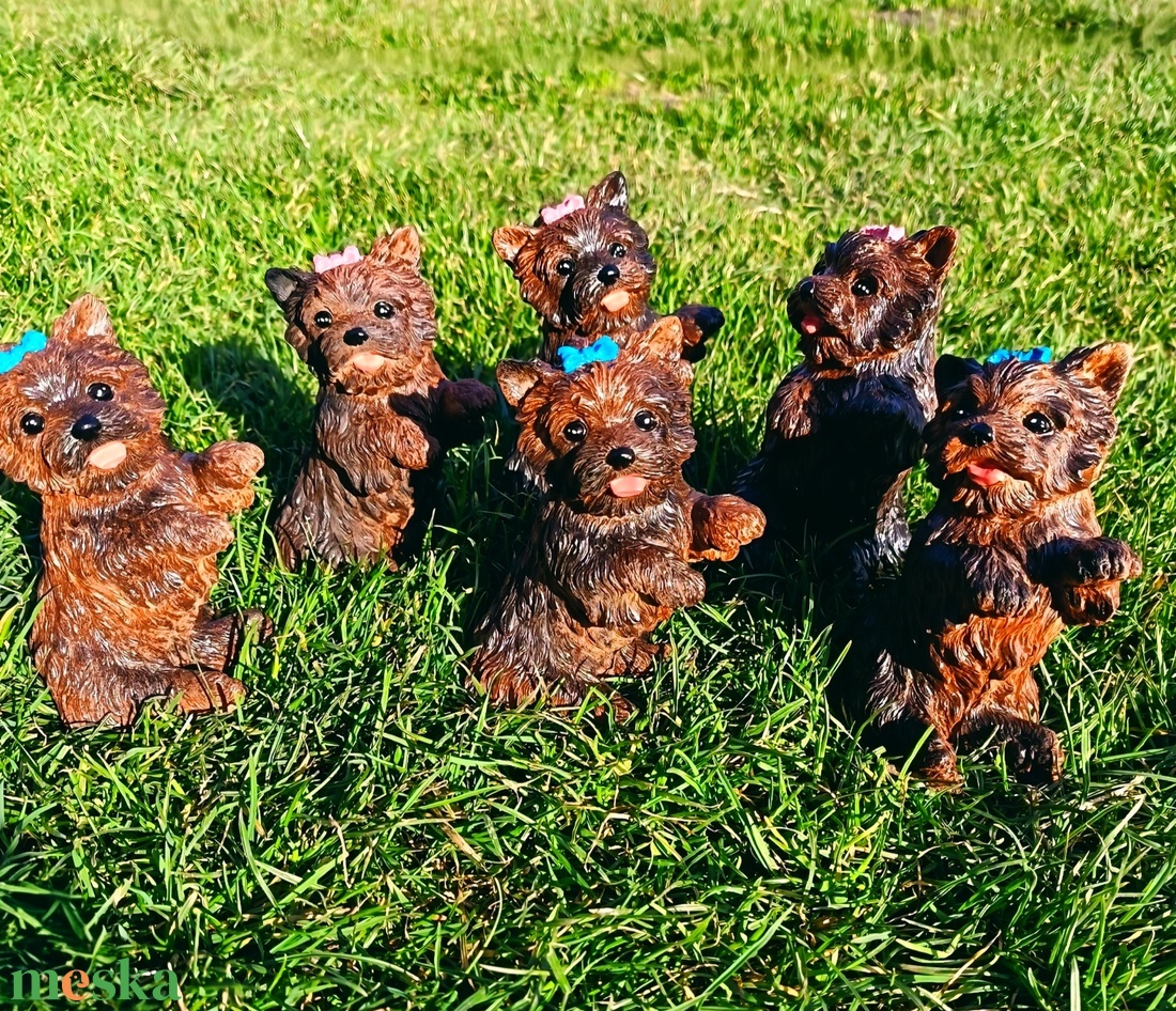 Yorki kutyus - otthon & életmód - dekoráció - dekoratív figurák és szobrok - Meska.hu