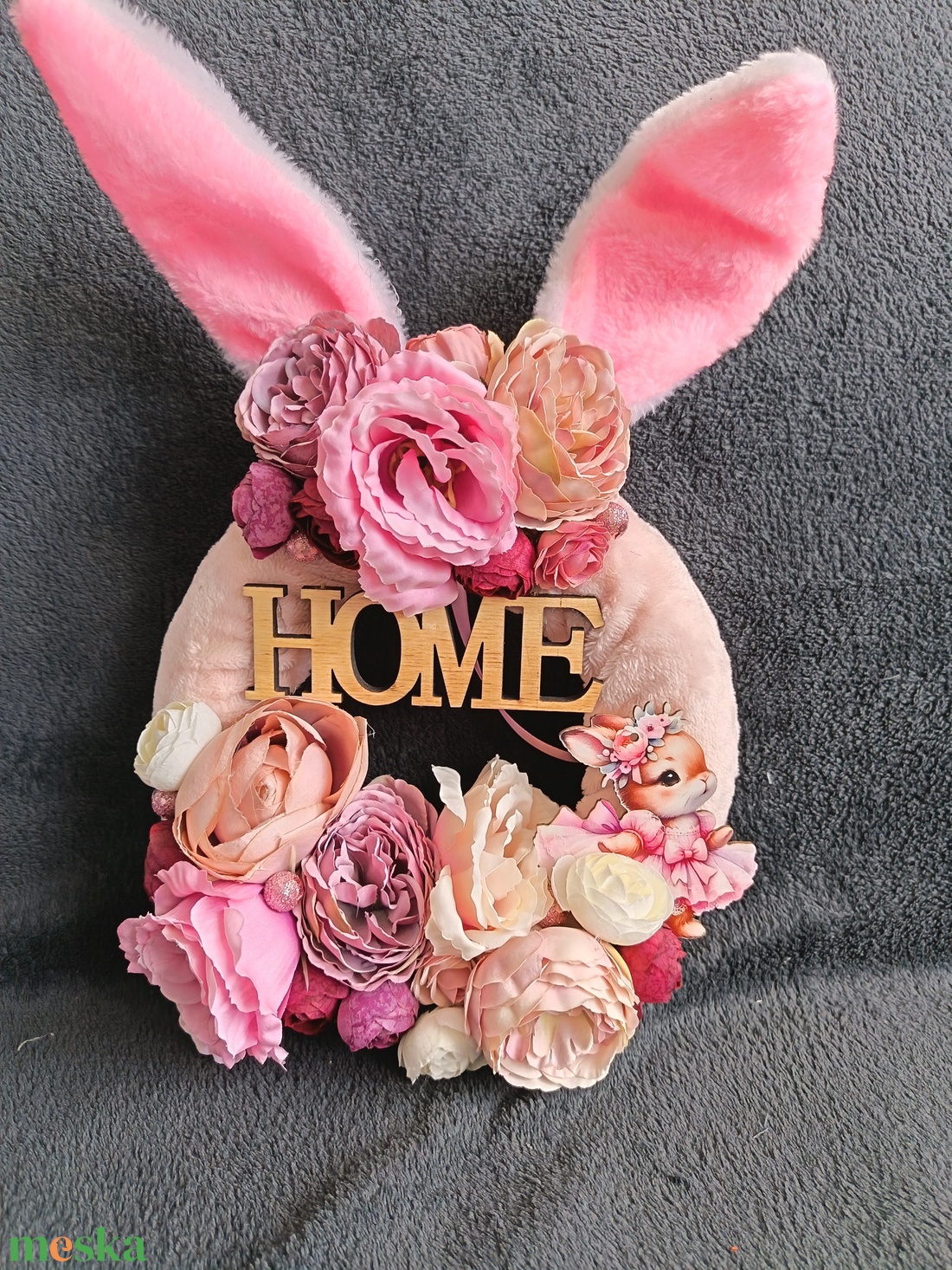 Rózsaszín Ajtó kopogtató - otthon & életmód - dekoráció - ajtó- és ablak dekoráció - ajtótámasz - Meska.hu