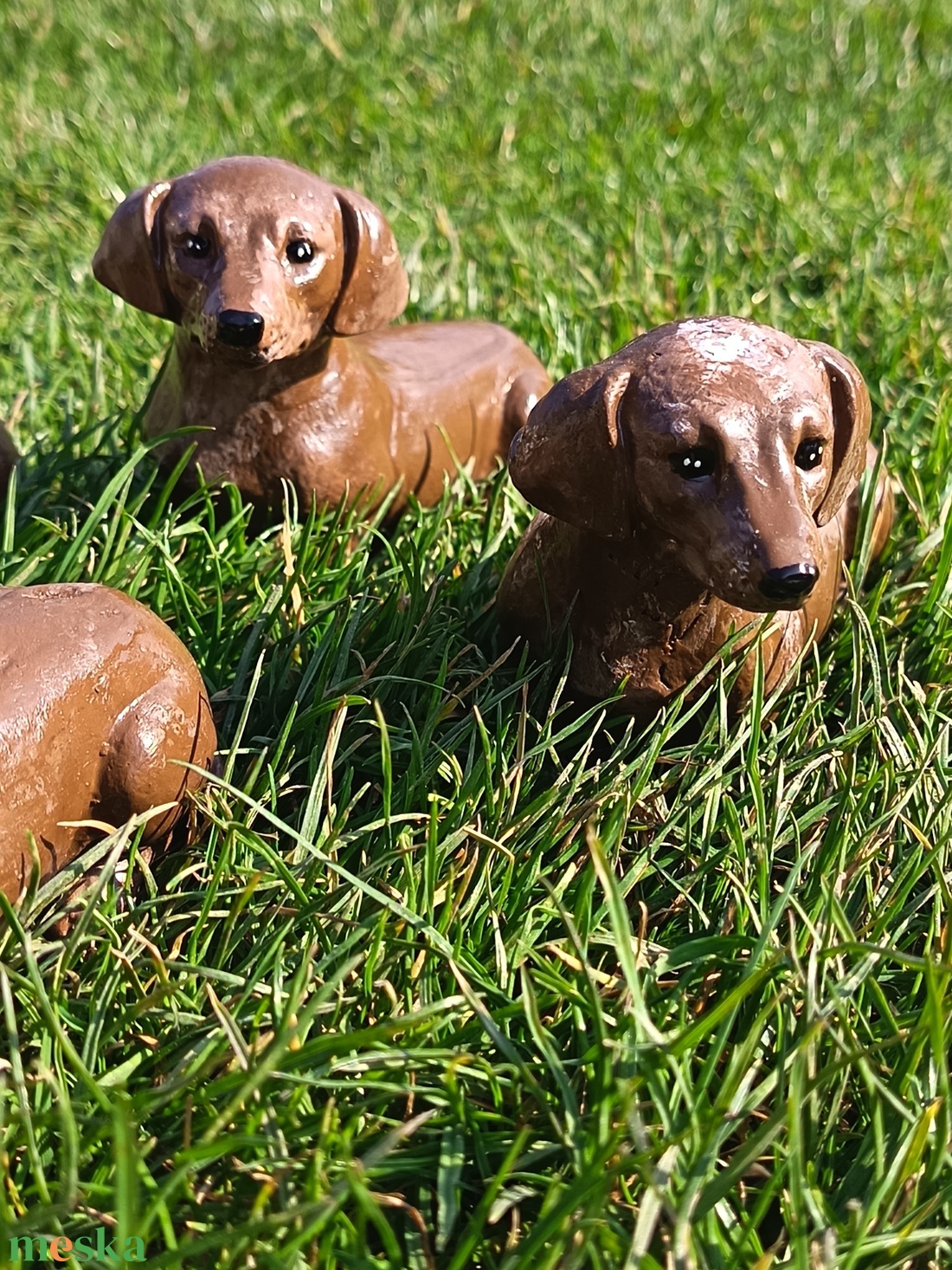 Tacskó kiskutyák  - otthon & életmód - dekoráció - dekoratív figurák és szobrok - Meska.hu