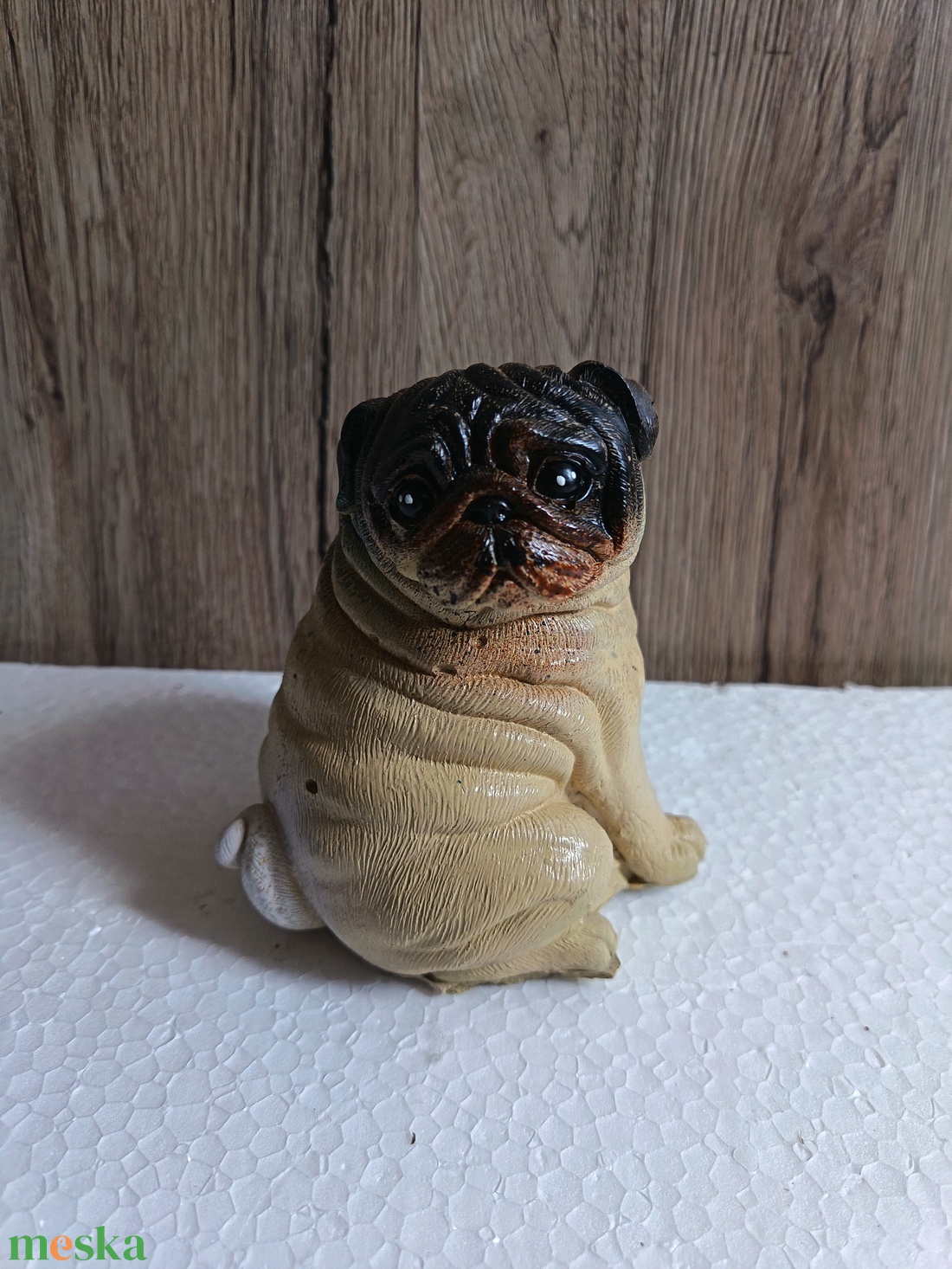 Mops ülő - otthon & életmód - dekoráció - dekoratív figurák és szobrok - Meska.hu