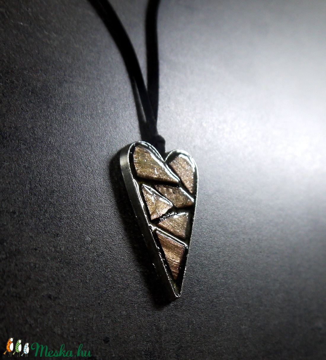 Mozaik medál - rose gold szív INGYEN POSTA! - ékszer - nyaklánc - medálos nyaklánc - Meska.hu Mozaik medál - rose gold szív INGYEN POSTA! - ékszer - nyaklánc - medálos nyaklánc - Meska.hu