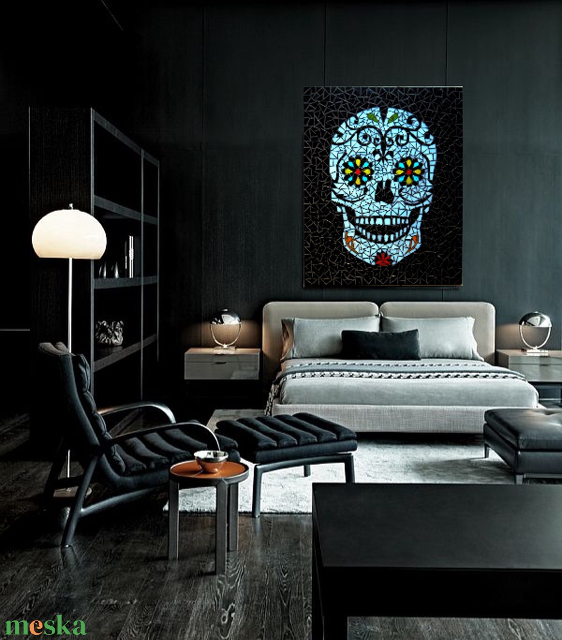 REKREDENC - Virágzó koponya - mozaik kép RENDELHETŐ - otthon & életmód - dekoráció - halloween - halloweeni dekoráció - Meska.hu REKREDENC - Virágzó koponya - mozaik kép RENDELHETŐ - otthon & életmód - dekoráció - halloween - halloweeni dekoráció - Meska.hu