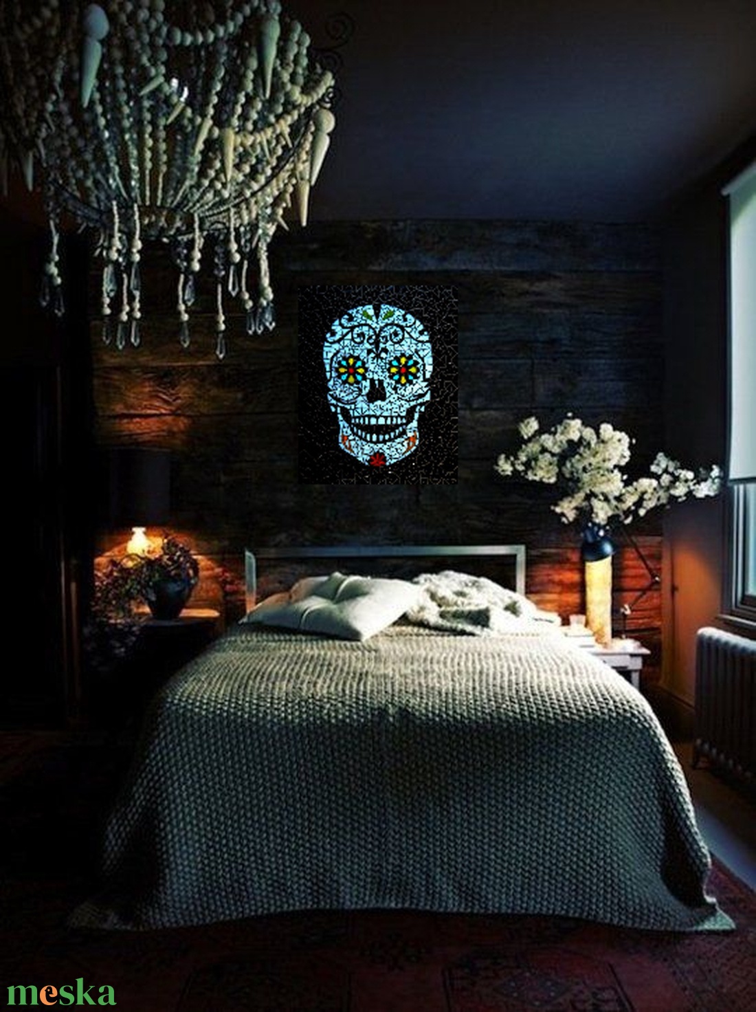 REKREDENC - Virágzó koponya - mozaik kép RENDELHETŐ - otthon & életmód - dekoráció - halloween - halloweeni dekoráció - Meska.hu REKREDENC - Virágzó koponya - mozaik kép RENDELHETŐ - otthon & életmód - dekoráció - halloween - halloweeni dekoráció - Meska.hu