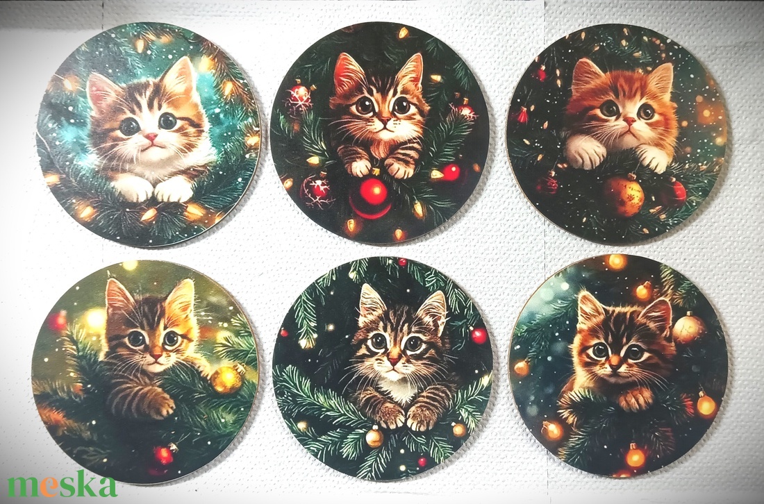 Mozaikos karácsonyi ajtódísz, többféle motívummal - akár otthoni elkészítésre is.  - karácsony - karácsonyi lakásdekoráció - karácsonyi ajtódíszek - Meska.hu